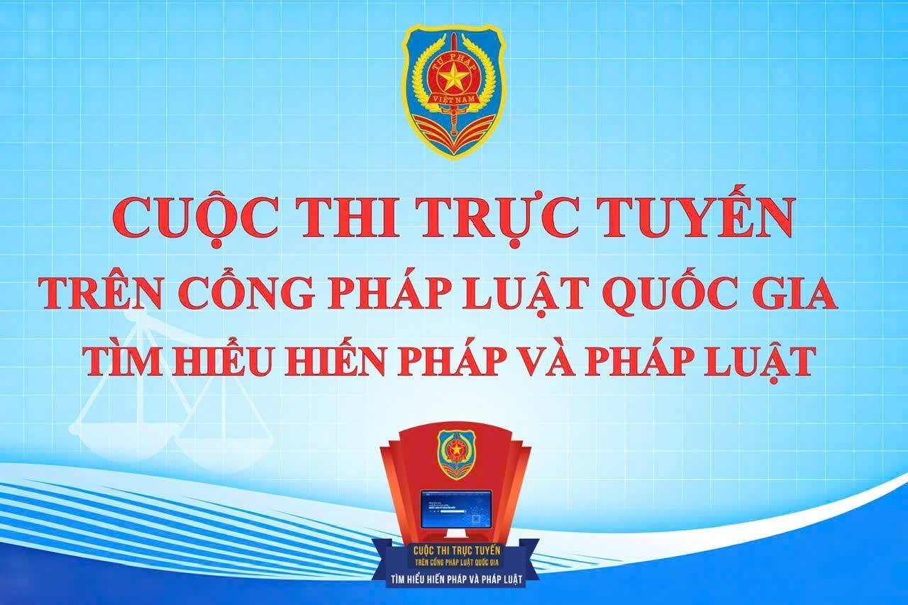 Xã Sao Vàng đề nghị cán bộ, đảng viên và Nhân dân trên địa bàn tích cực hưởng ứng cuộc thi trực tuyến trên Cổng Pháp luật quốc gia “Tìm hiểu Hiến pháp và pháp luật”
