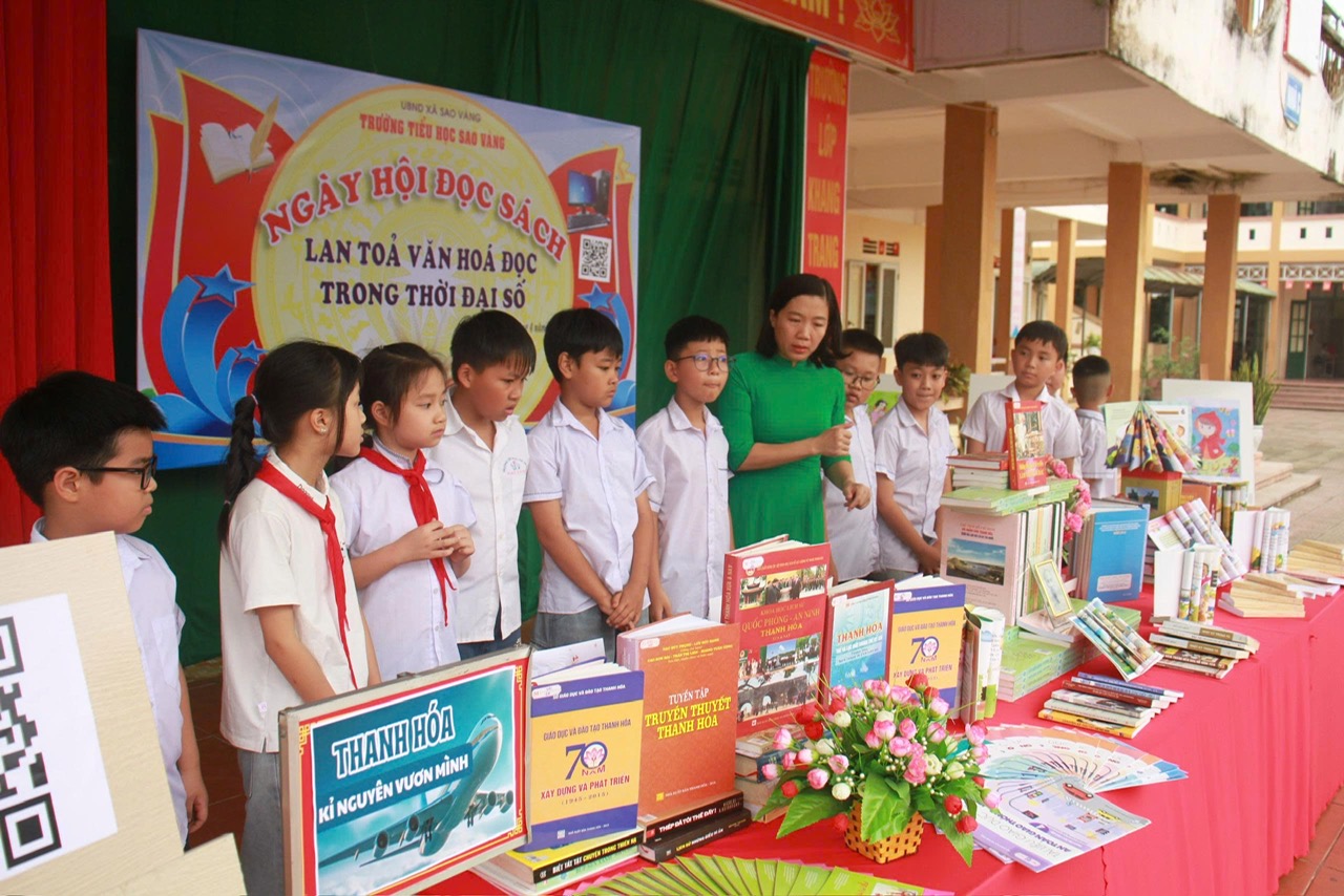 Trường TH Sao Vàng: Nhiều hoạt động hưởng ứng Ngày sách và Văn hoá đọc Việt Nam năm 2026