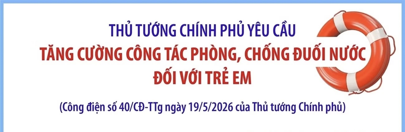 Thủ tướng Chính phủ yêu cầu tăng cường công tác phòng, chống đuối nước
