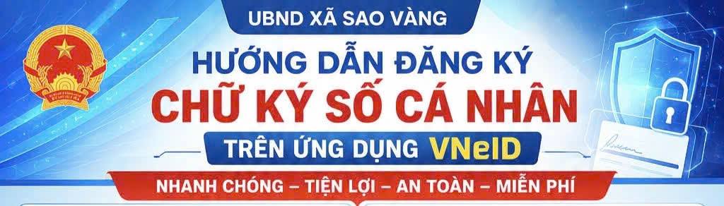 Xã Sao Vàng hướng dẫn đăng ký chữ ký số cá nhân trên ứng dụng VNeID