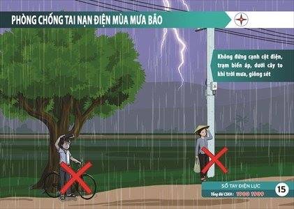 Xã Xuân Hoà tăng cường tuyên truyền, khuyến cáo một số biện pháp đảm bảo an toàn điện điều kiện mưa lụt