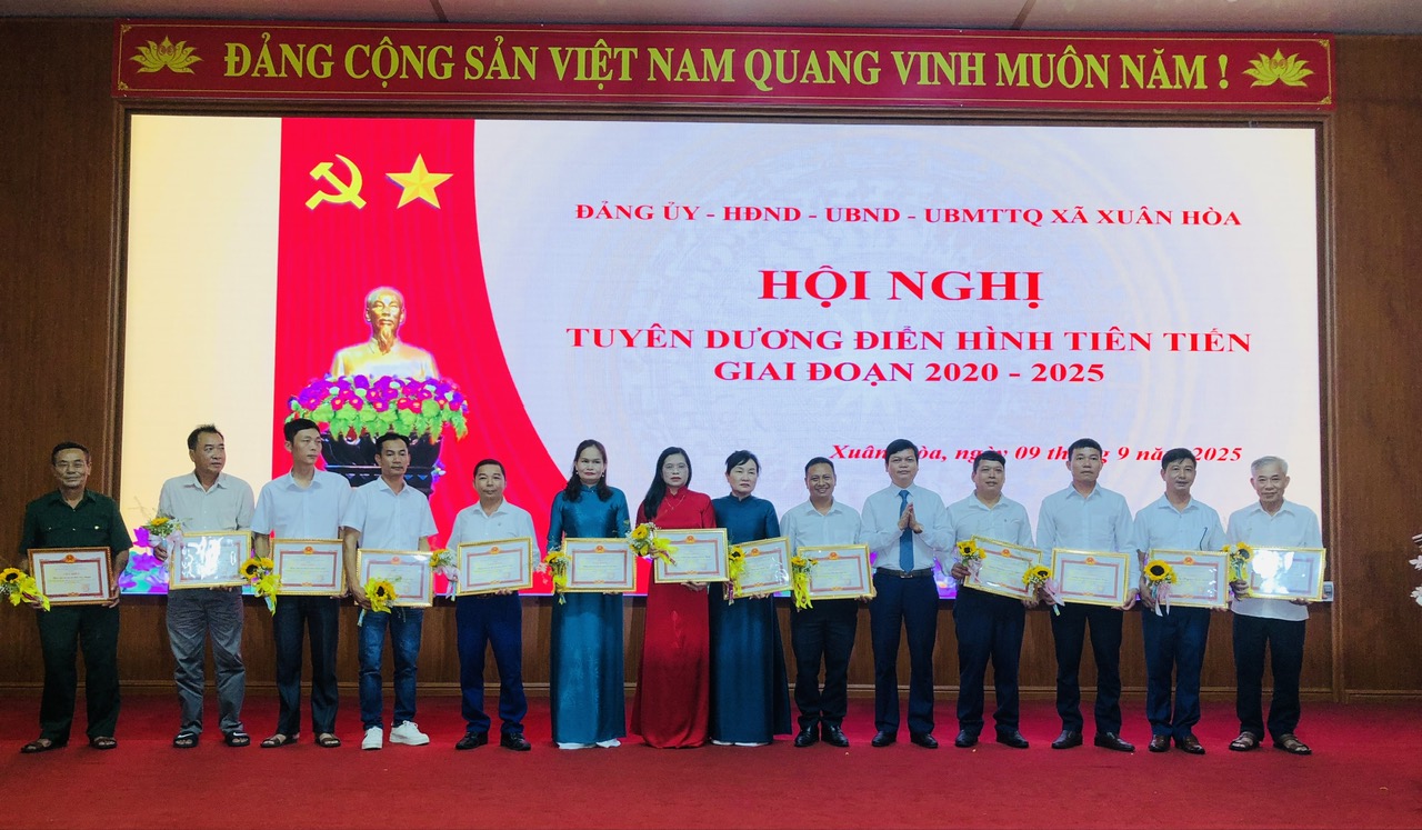 Xã Xuân Hòa tuyên dương điển hình tiên tiến giai đoạn 2020 – 2025