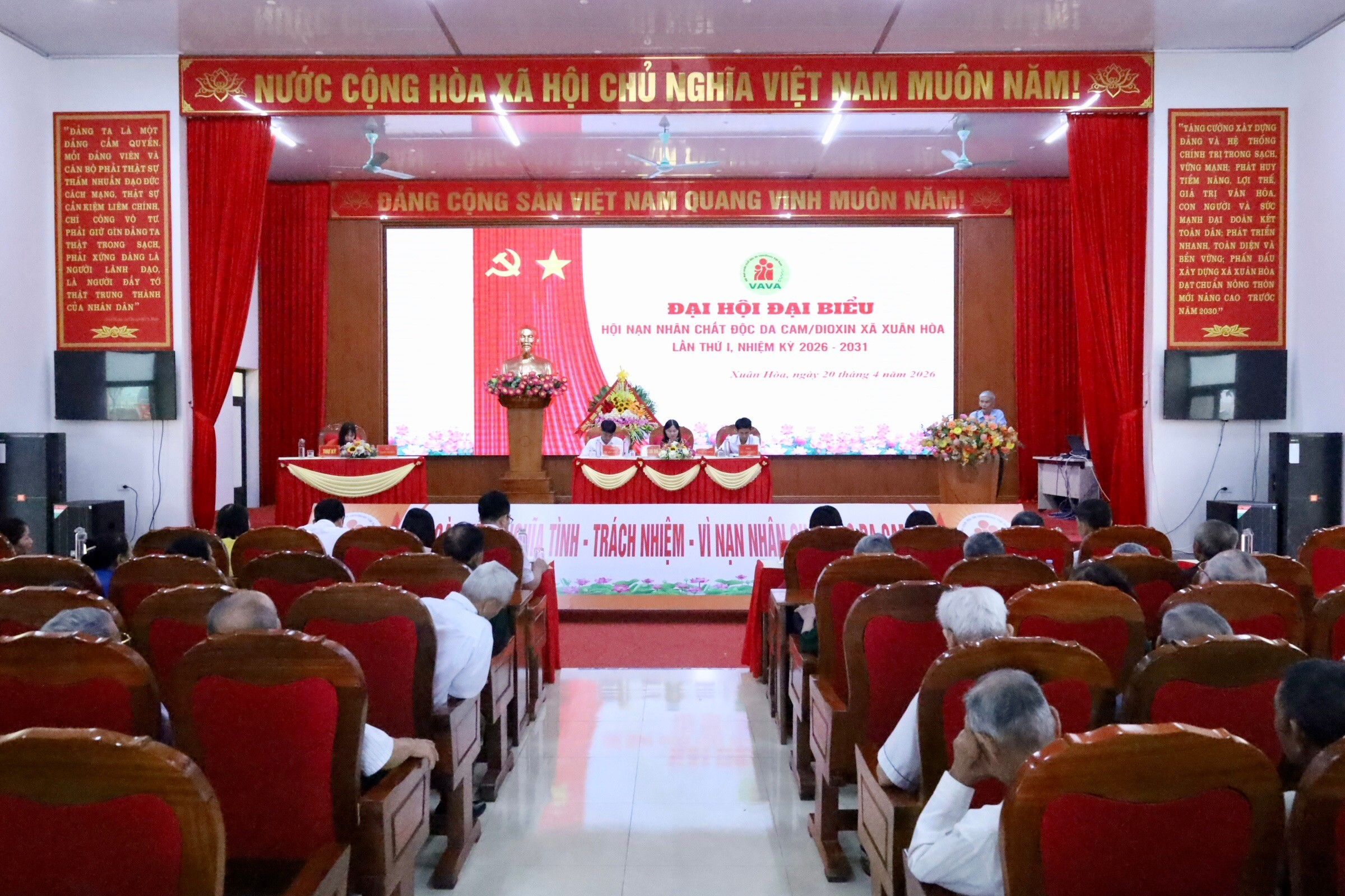 Xã Xuân Hòa tổ chức Đại hội đại biểu Hội Nạn nhân chất độc da cam/đioxin lần thứ I, nhiệm kỳ 2026 – 2031.
