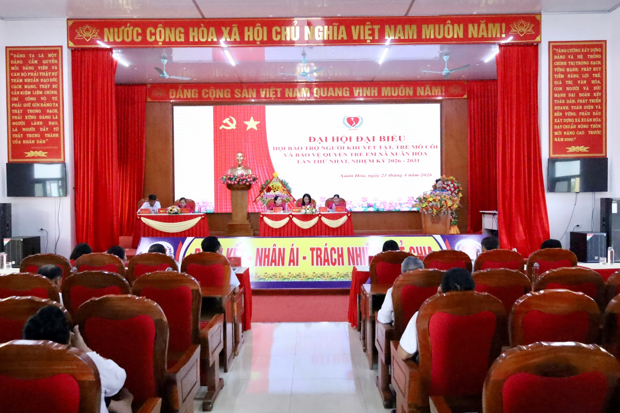 Đại hội Hội Bảo trợ người khuyết tật, trẻ mồ côi và bảo vệ quyền trẻ em xã Xuân Hòa lần thứ Nhất, nhiệm kỳ 2026 – 2031