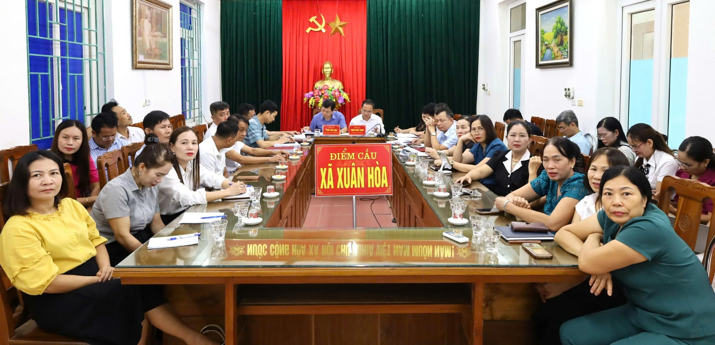 Xã Xuân Hòa Tham Dự Hội Nghị Trực Tuyến Triển Khai Phương Án Tổng Thể Sắp Xếp Cơ Sở Giáo Dục Công Lập Trên Địa Bàn Tỉnh Thanh Hóa