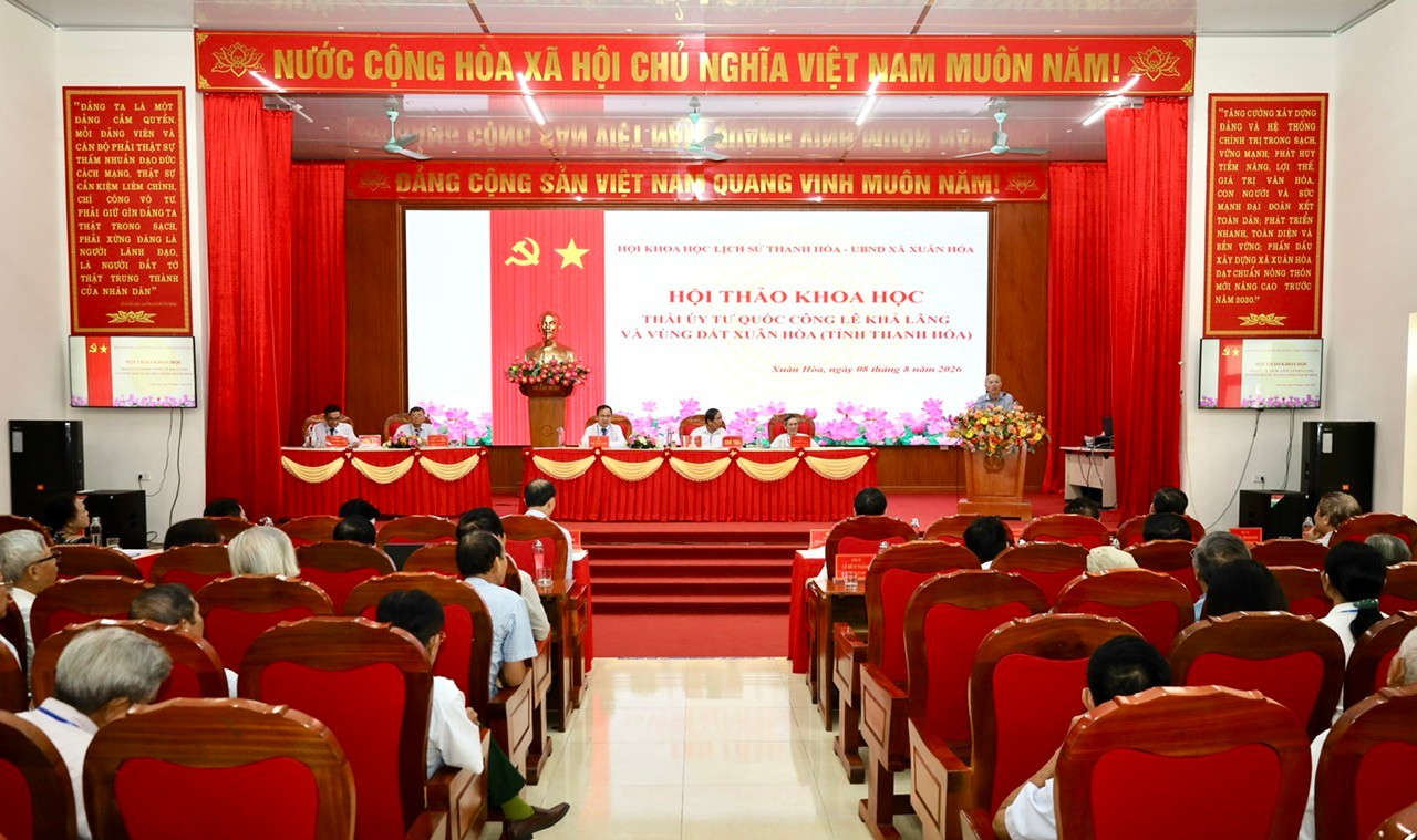 XÃ XUÂN HÒA PHỐI HỢP TỔ CHỨC HỘI THẢO KHOA HỌC "THÁI ÚY TỪ QUỐC CÔNG LÊ KHẢ LÃNG VÀ VÙNG ĐẤT XUÂN HÒA, TỈNH THANH HÓA"