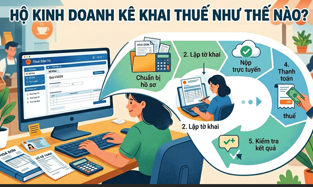Hộ kinh doanh kê khai thuế như thế nào?