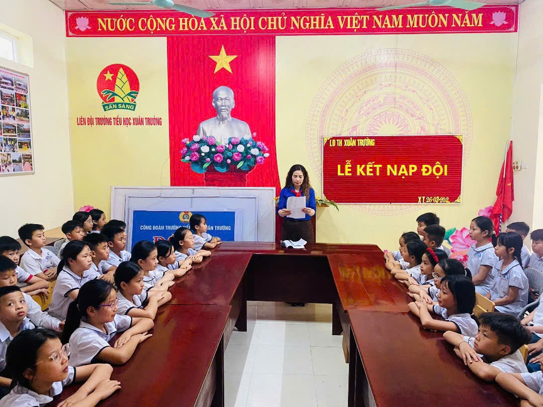 LỄ KẾT NẠP ĐỘI VIÊN TẠI CÁC LIÊN ĐỘI TRƯỜNG TIỂU HỌC