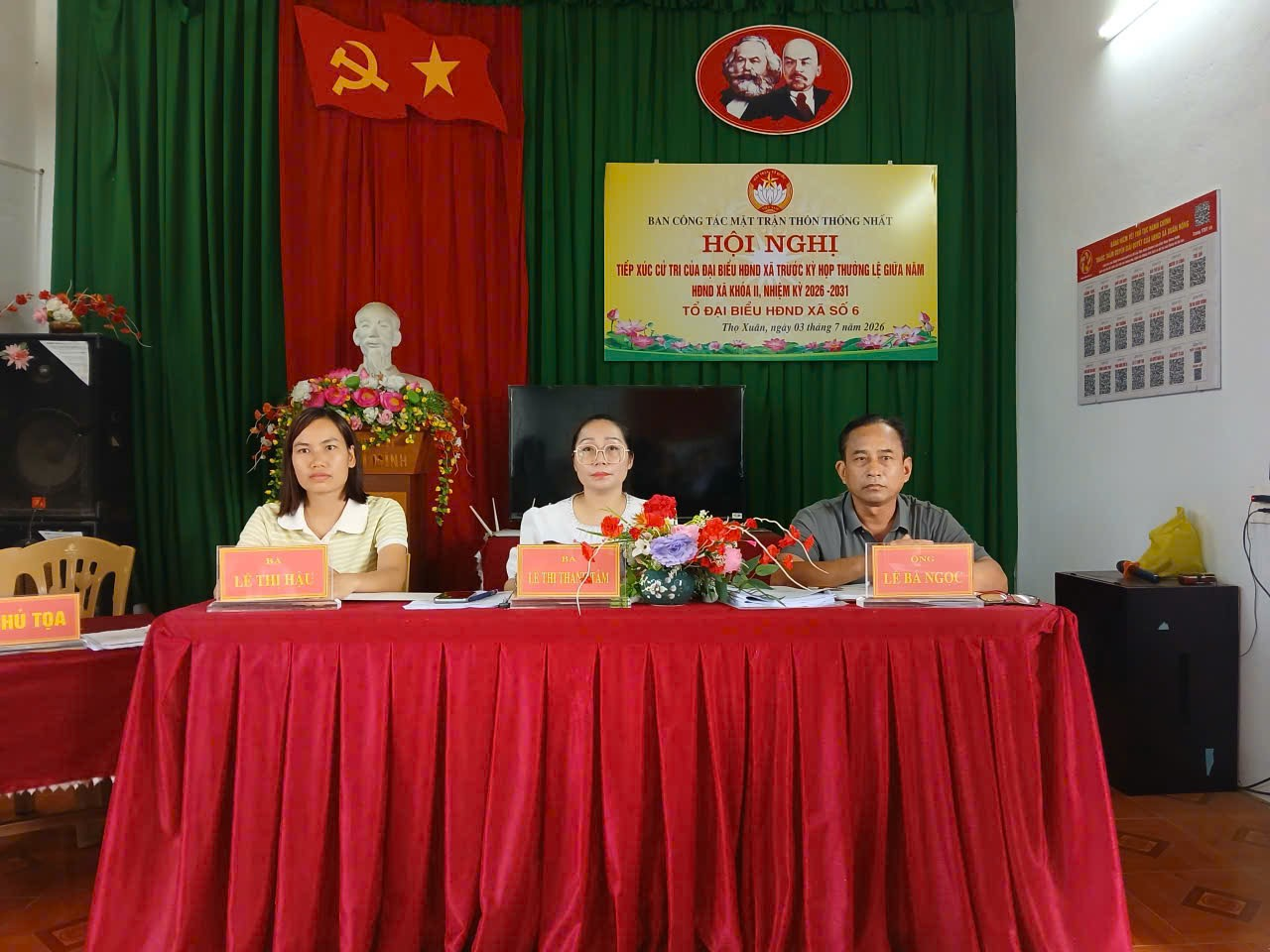 Tổ đại biểu số 06, HĐND xã Thọ Xuân khoá II tiếp xúc cử tri trước kỳ họp thường lệ giữa năm 2026