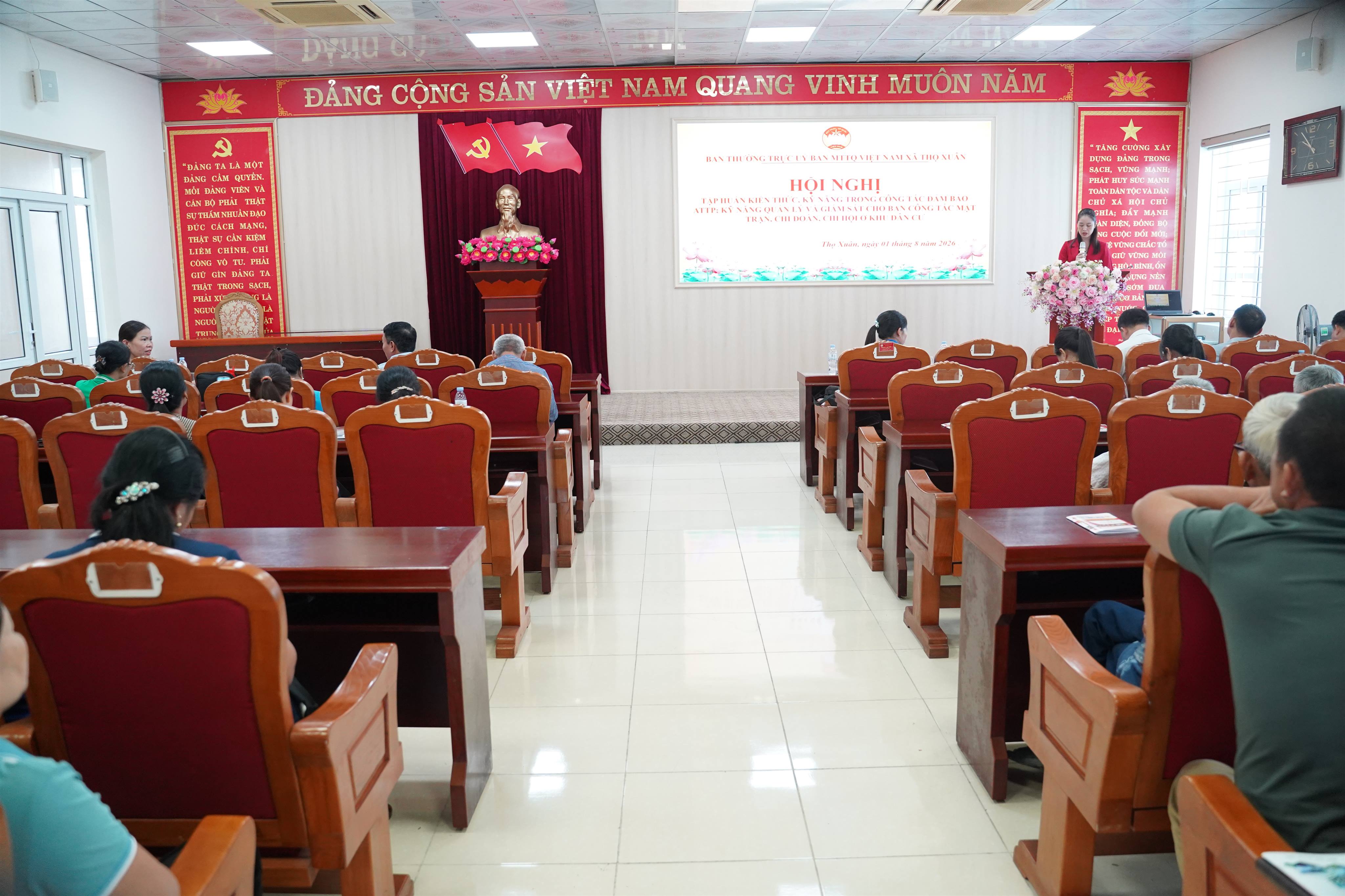 Nâng cao kỹ năng giám sát, tuyên truyền, góp phần xây dựng khu dân cư an toàn thực phẩm