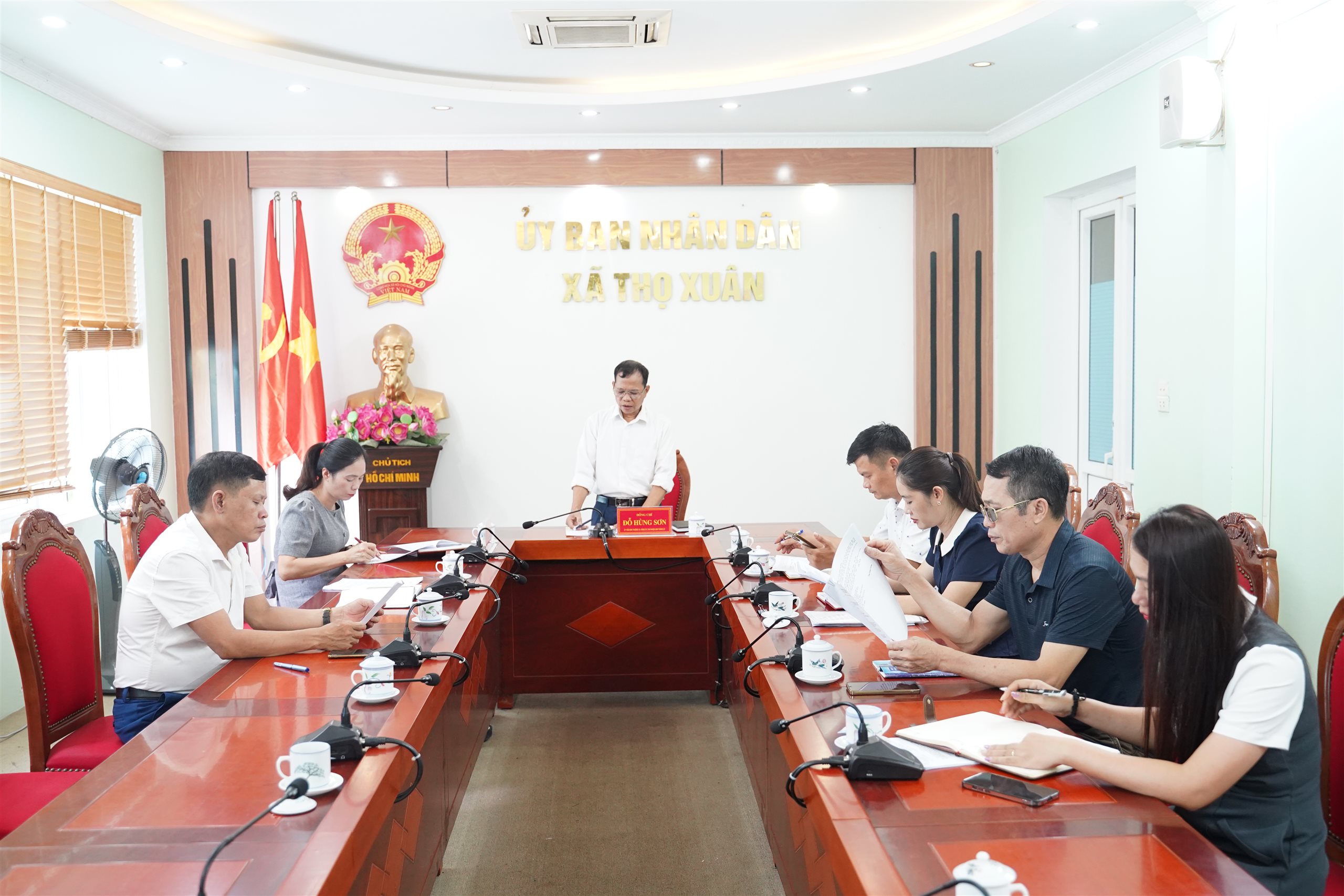 Ban Văn hóa - Xã hội, HĐND xã Thọ Xuân: Phiên họp thẩm tra nội dung trình Kỳ họp thứ 6 HĐND xã khóa II