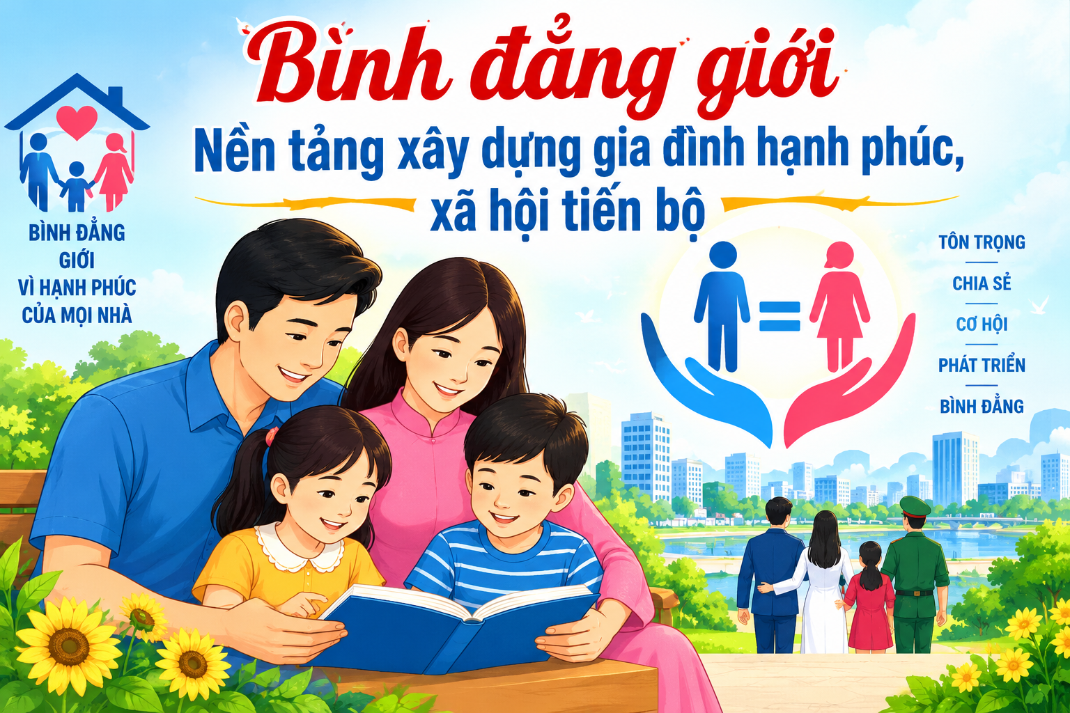 Bình đẳng giới – Nền tảng xây dựng gia đình hạnh phúc, xã hội tiến bộ