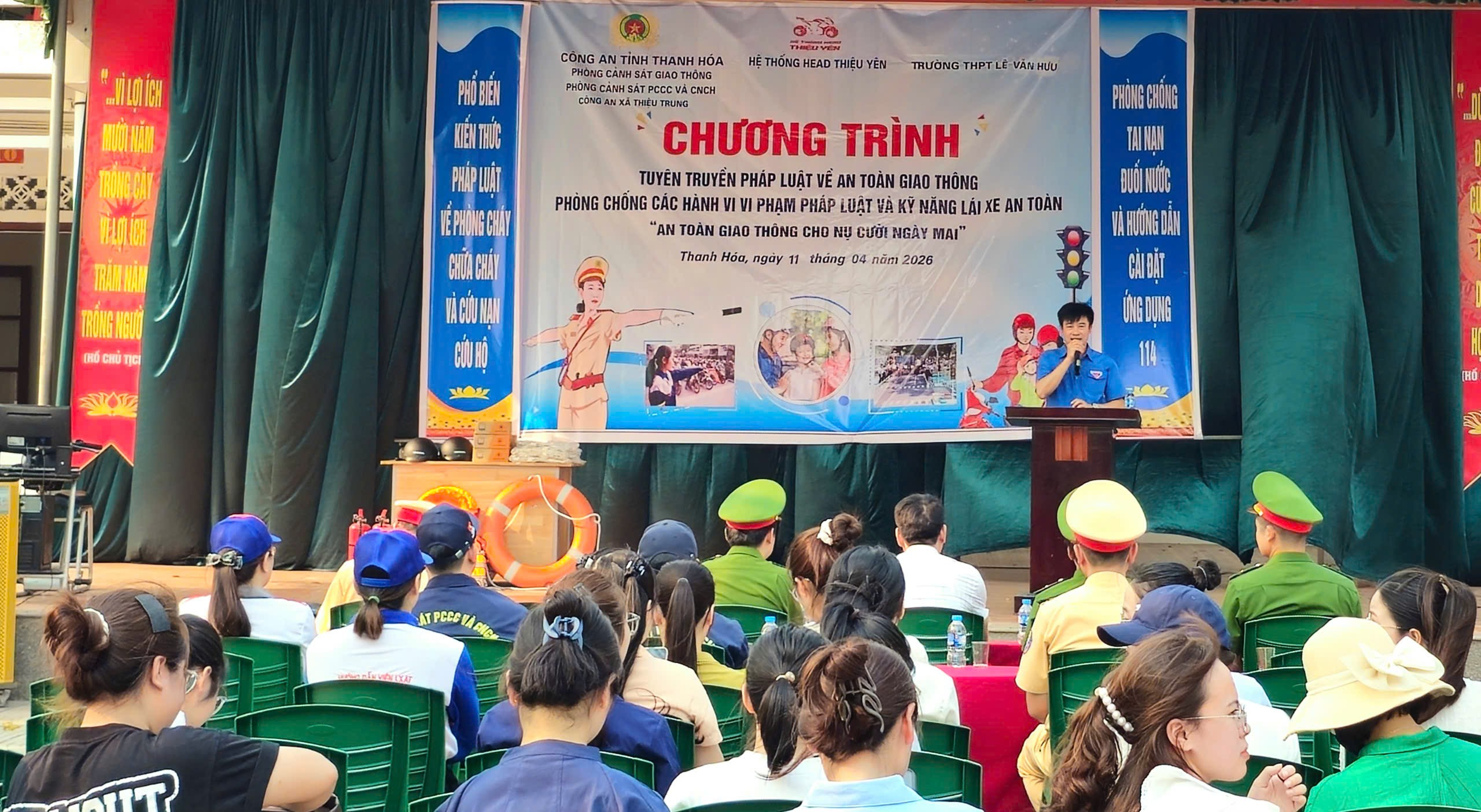 Tăng cường tuyên truyền, nâng cao kỹ năng lái xe an toàn cho học sinh và nhân dân trên địa bàn xã Thiệu Trung