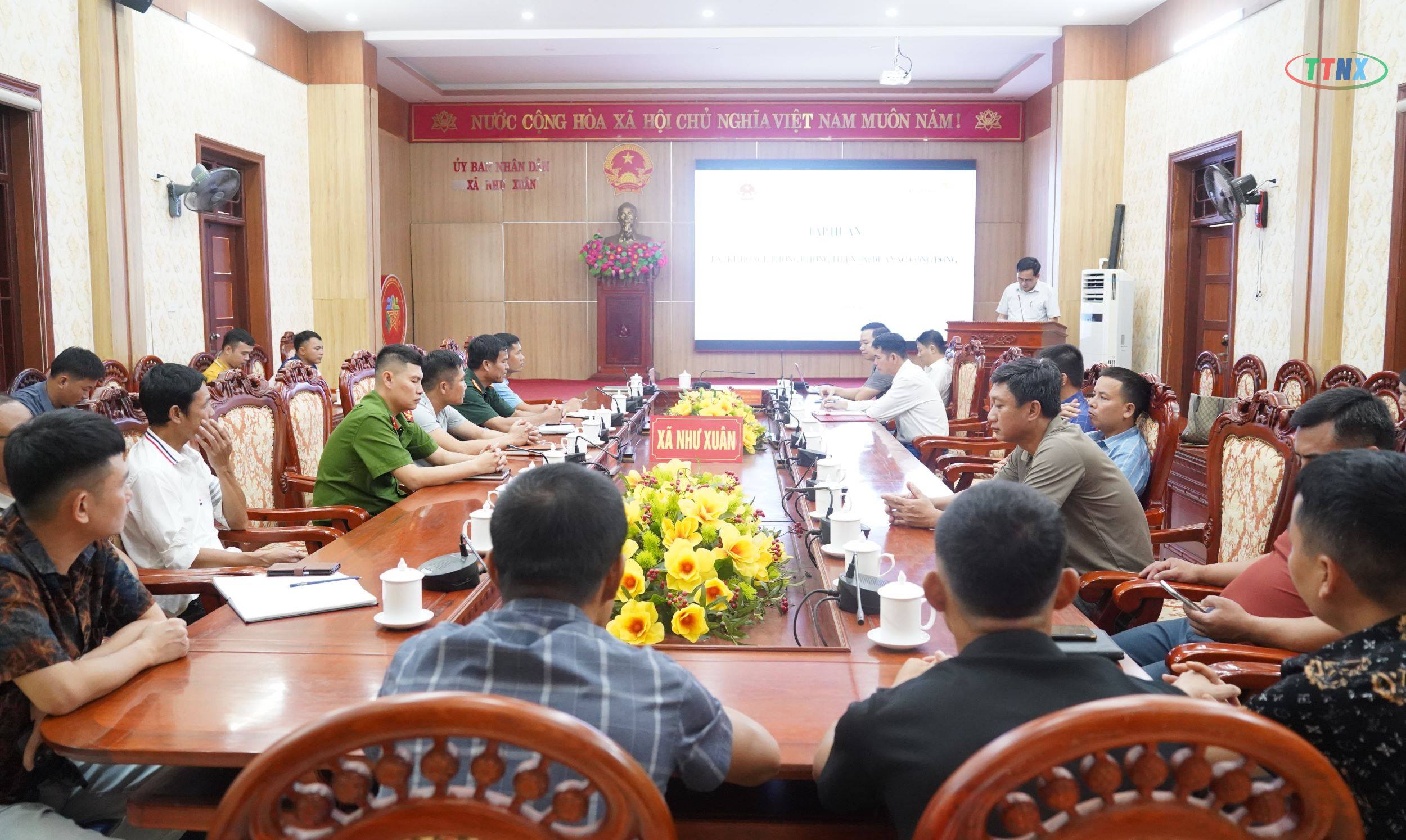 Như Xuân tập huấn nâng cao năng lực lập kế hoạch phòng, chống thiên tai dựa vào cộng đồng 