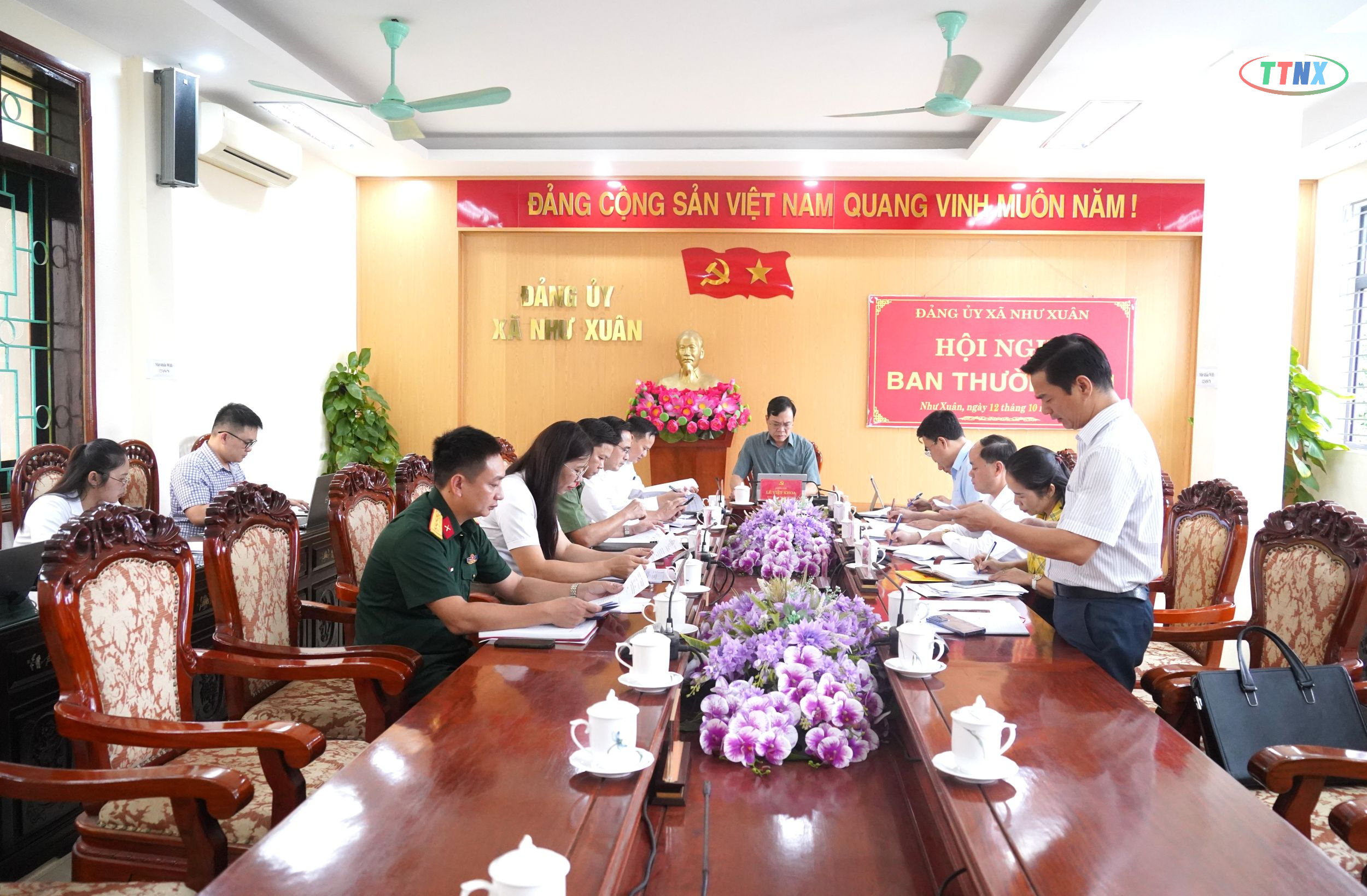 Ban Thường vụ Đảng ủy xã Như Xuân họp, cho ý kiến vào nhiều nội dung quan trọng