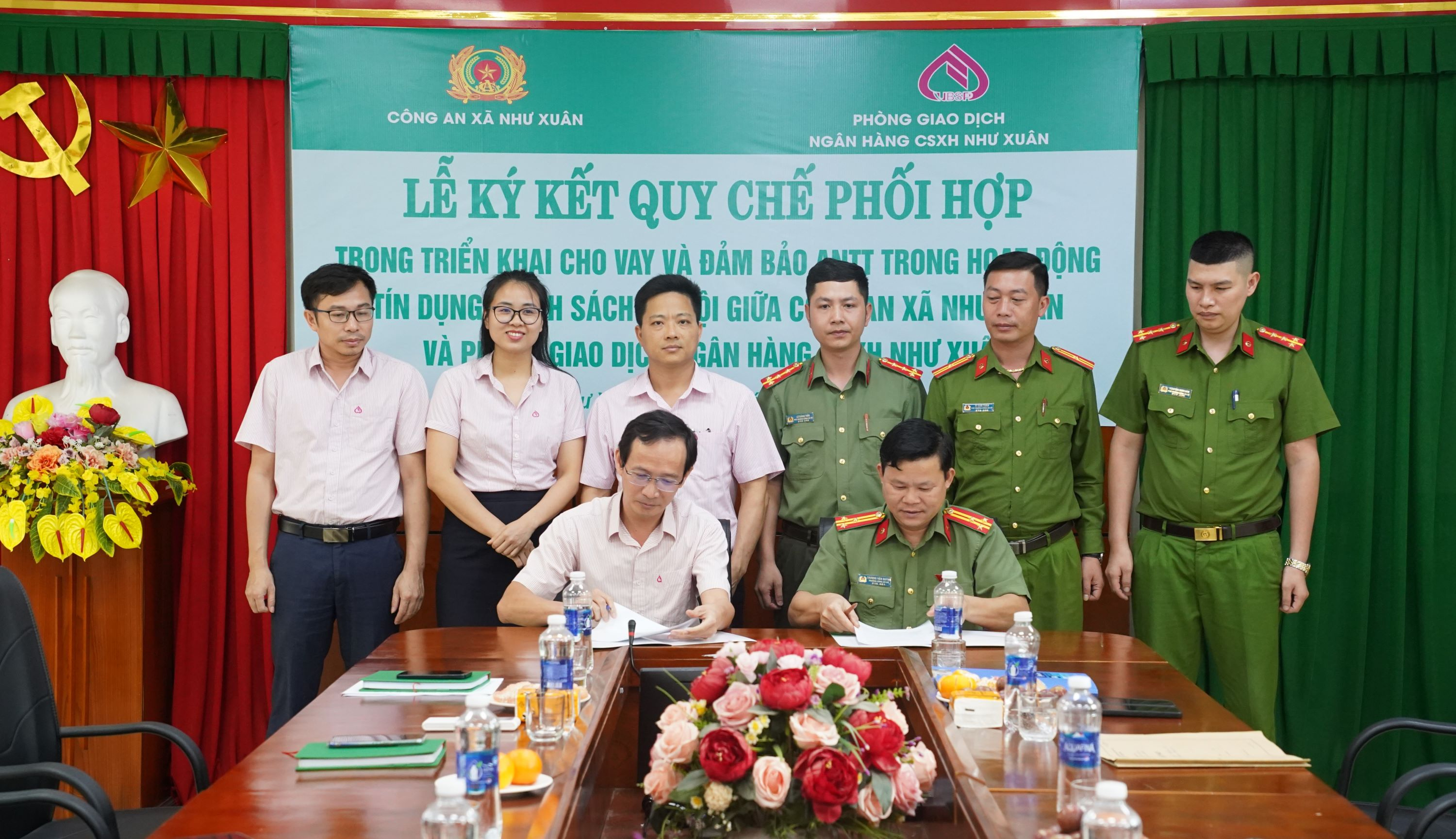 Lễ ký kết quy chế phối hợp trong triển khai cho vay và đảm bảo ANTT trong hoạt động tín dụng CSXH 