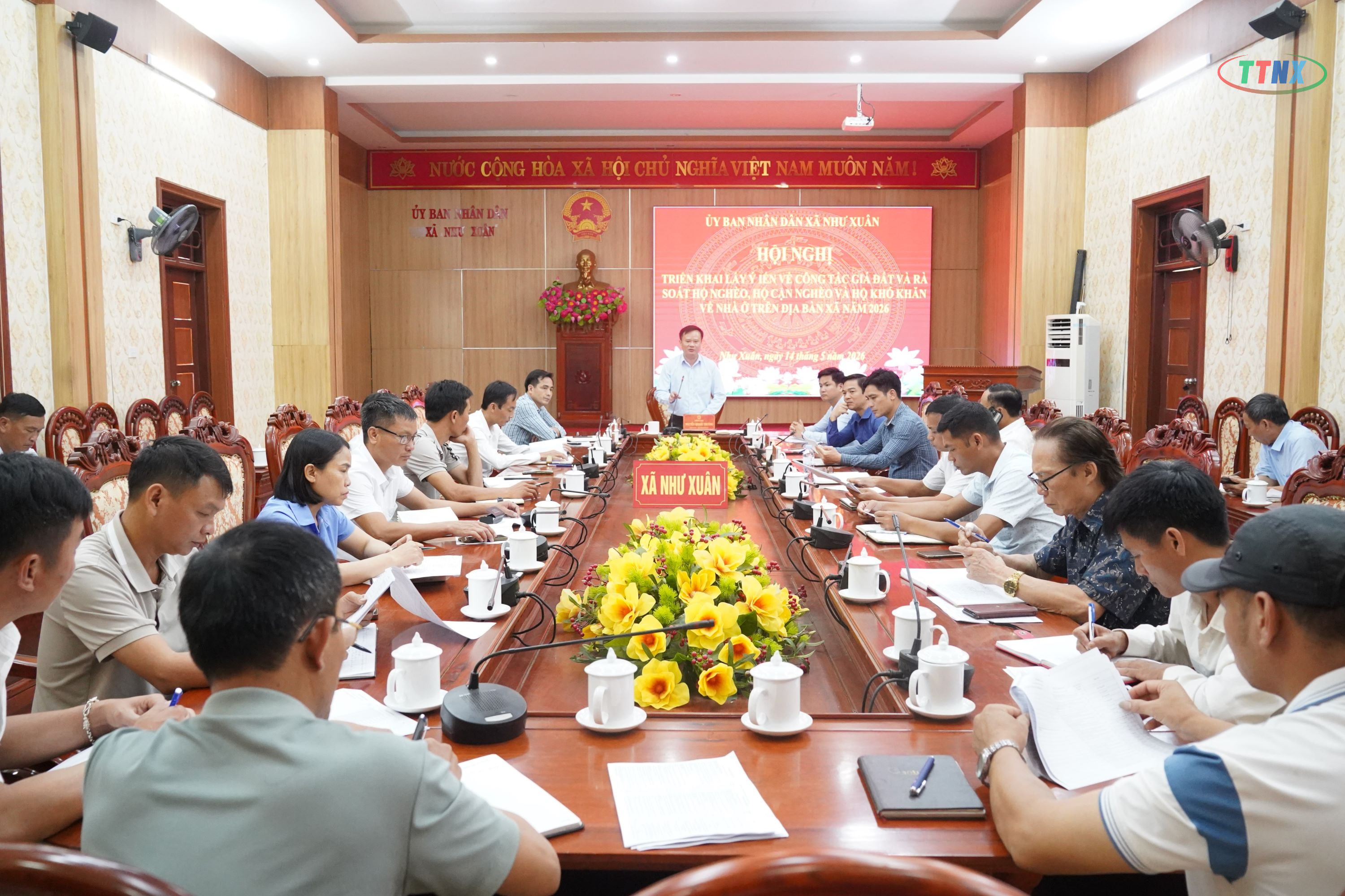 Hội nghị triển khai lấy ý kiến về công tác gía đất và rà soát hộ nghèo, hộ cận nghèo, hộ có khó khăn về nhà ở trên địa bàn xã năm 2026