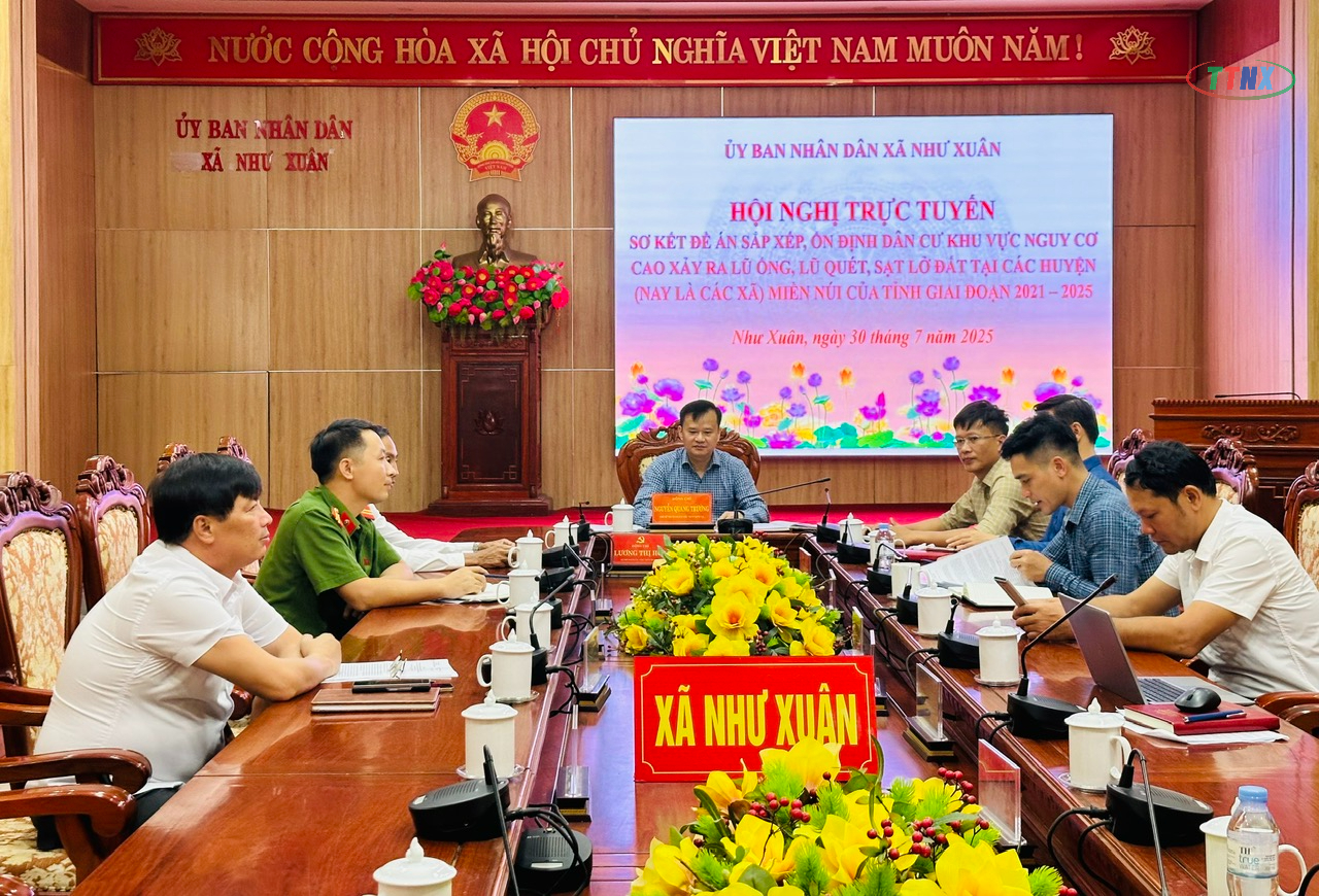 Hội nghị trực tuyến sơ kết Đề án sắp xếp, ổn định dân cư khu vực nguy cơ cao xảy ra lũ ống, lũ quét, sạt lở đất giai đoạn 2021 – 2025
