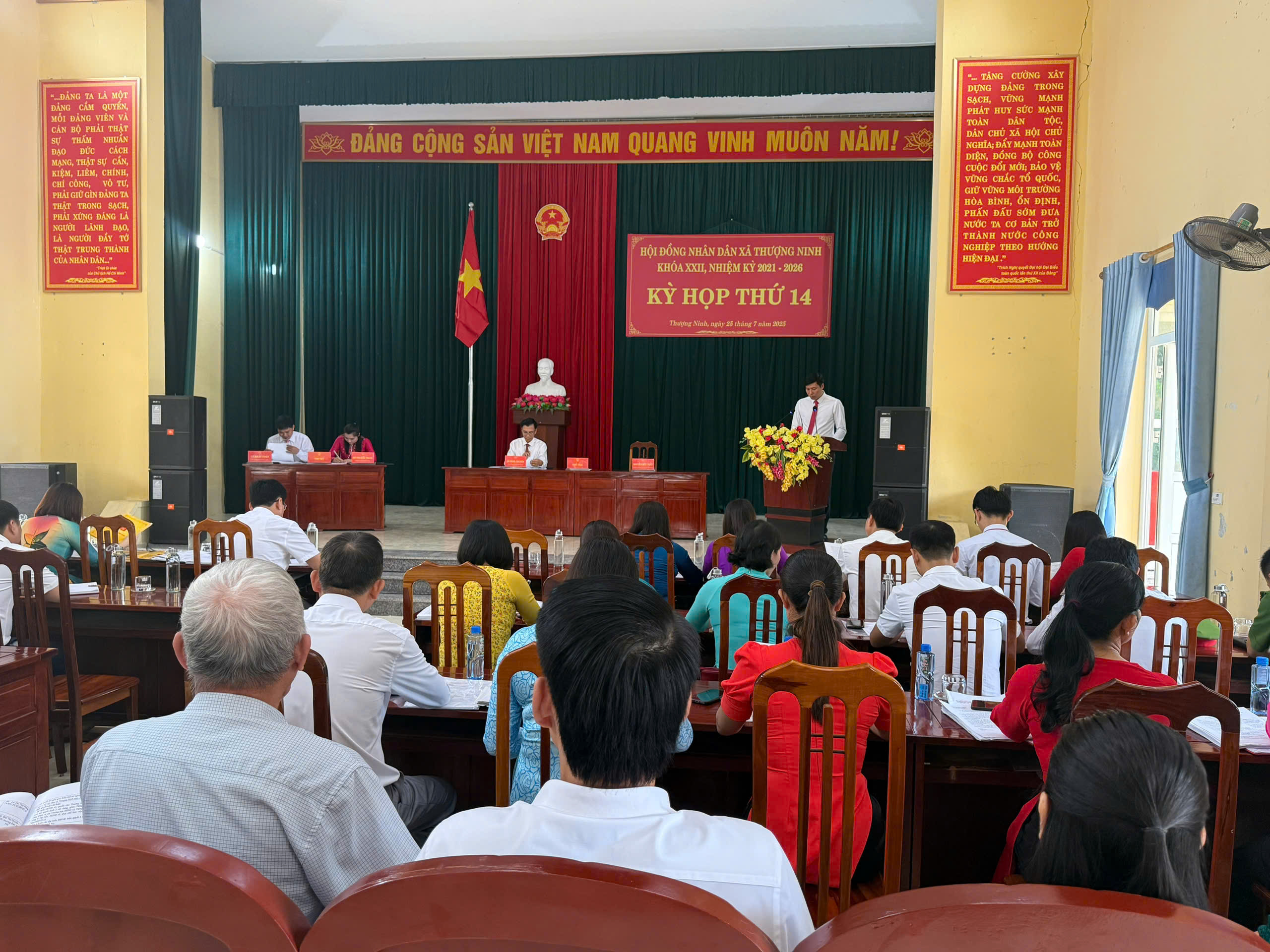 HĐND xã Thượng Ninh tổ chức kỳ họp thứ 14, HĐND xã khóa XXII, nhiệm kỳ 2021 – 2026.