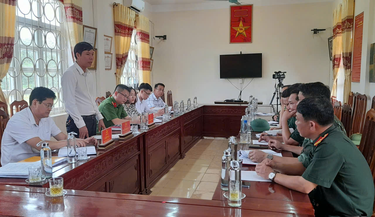 Xã Thượng Ninh làm việc với Ban Chỉ huy quân sự khu vực 5 Tĩnh Gia Thanh Hóa.