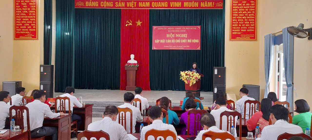 Đảng ủy – HĐND – UBND – MTTQ xã Thượng Ninh tổ chức hội nghị gặp mặt cán bộ chủ chốt mở rộng