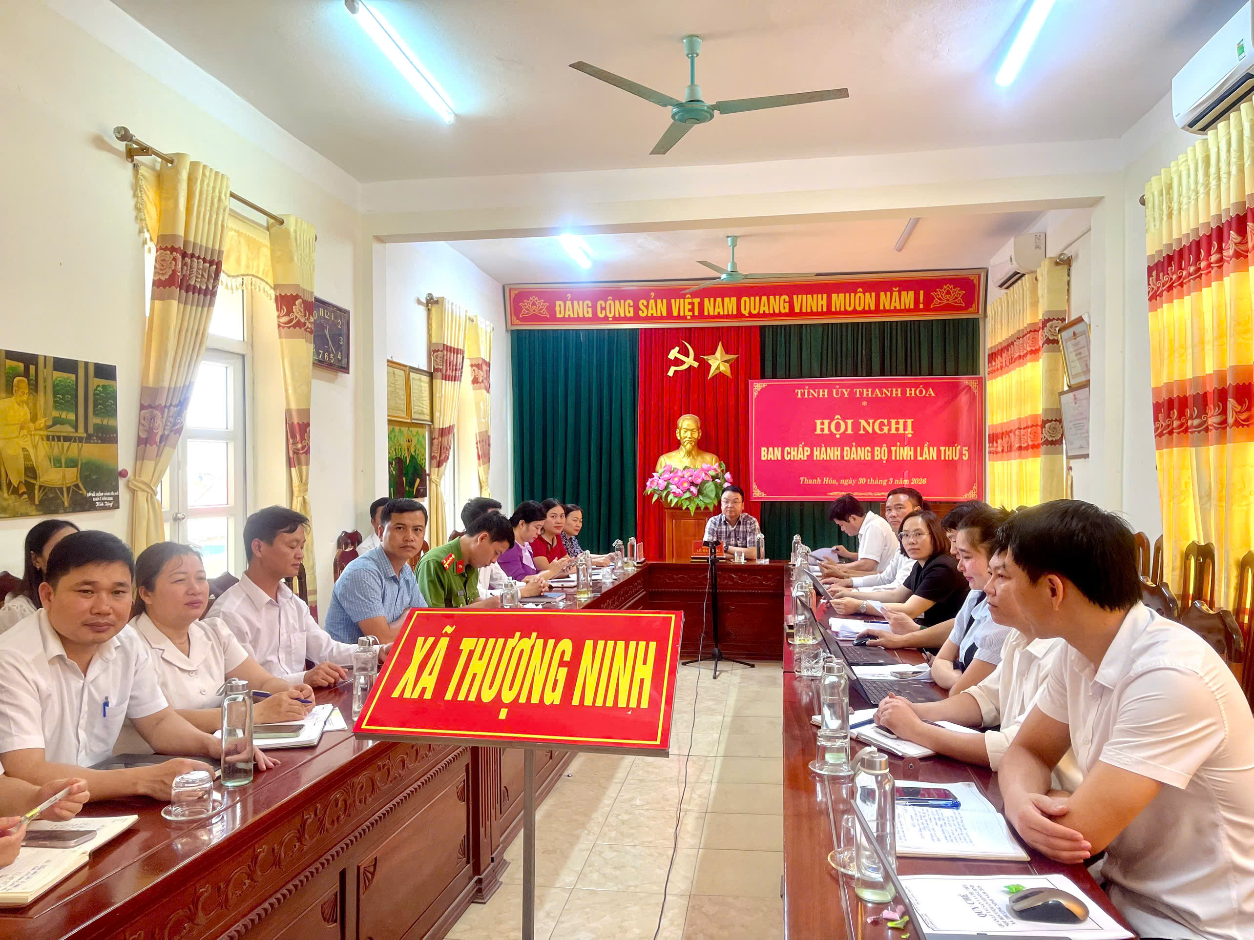 Xã Thượng Ninh tham gia Hội nghị trực tuyến Ban Chấp hành Đảng bộ tỉnh đánh giá kết quả thực hiện nhiệm vụ quý I; đề ra nhiệm vụ trọng tâm công tác quý II/2026.