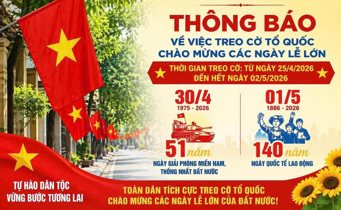 Treo cờ Tổ quốc - Gìn giữ và lan tỏa giá trị thiêng liêng của dân tộc