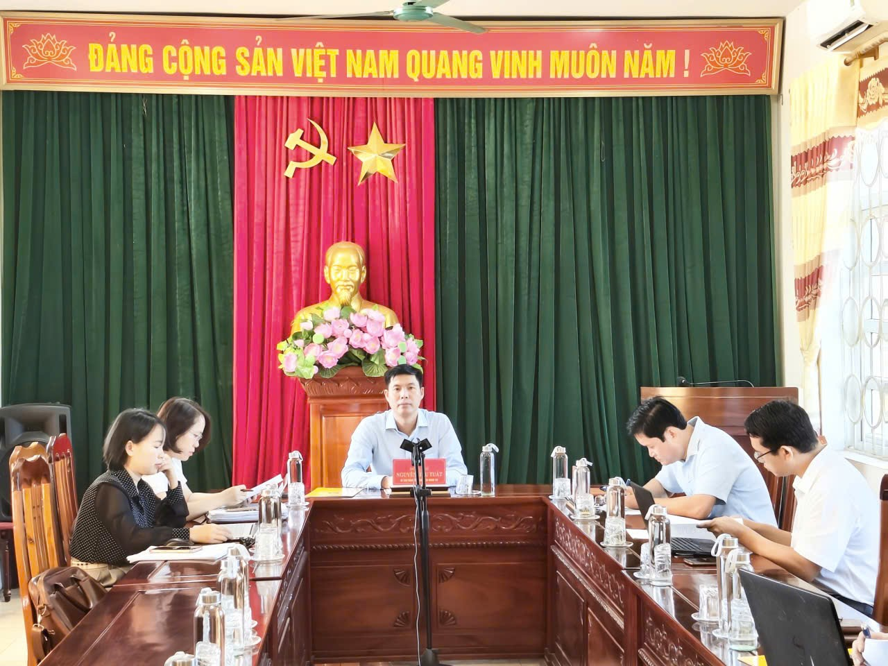 Thượng Ninh tham dự hội nghị trực tuyến toàn tỉnh về đẩy mạnh giải ngân vốn đầu tư công năm 2025