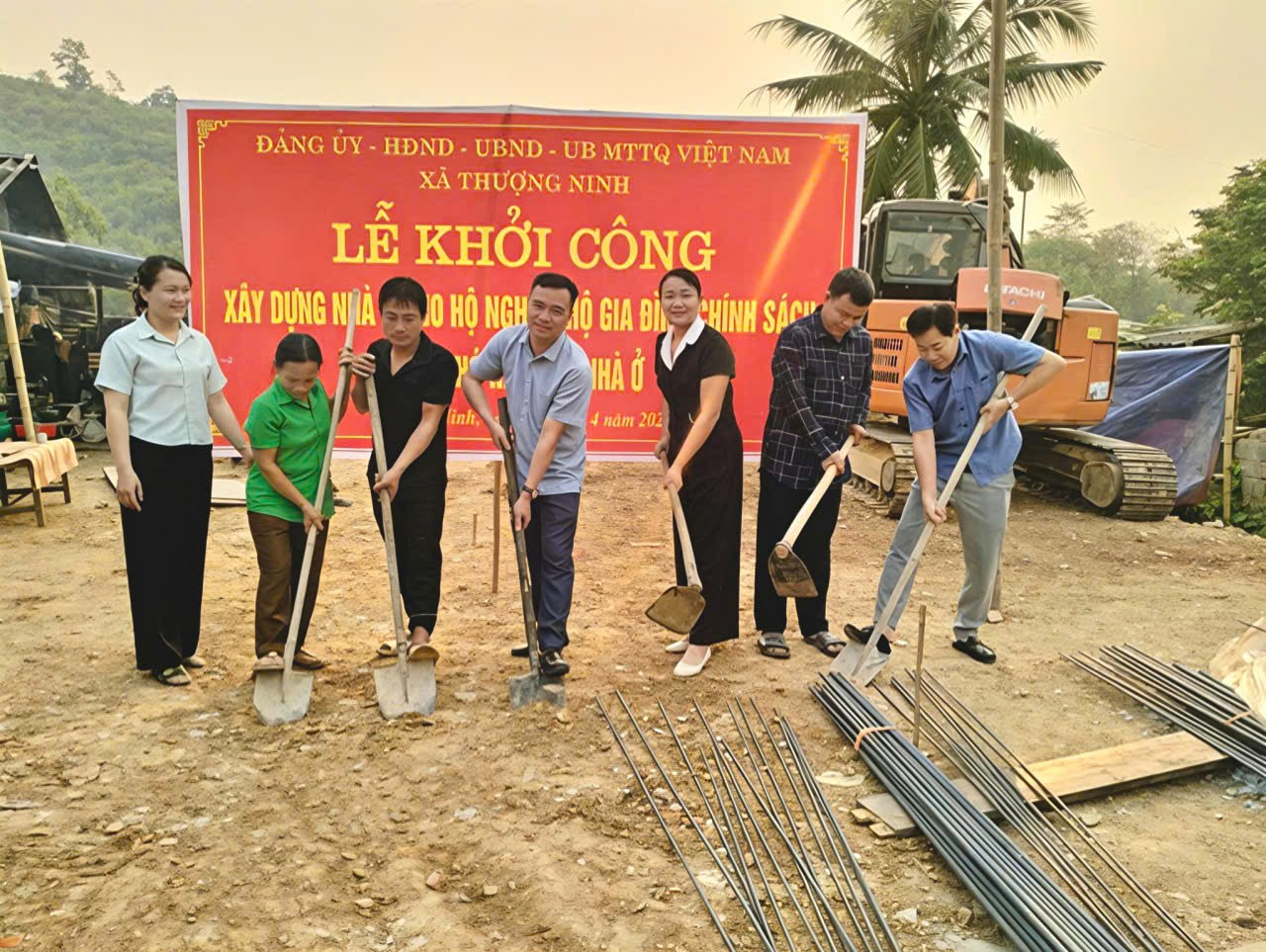 Xã Thượng Ninh khởi công xây dựng nhà ở cho hộ nghèo