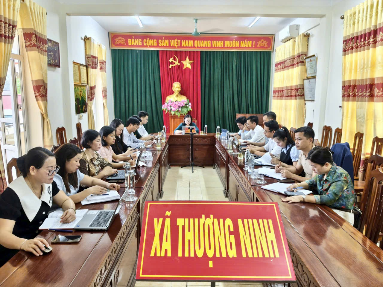 Xã Thượng Ninh tham dự hội nghị trực tuyến quán triệt, phổ biến Luật phòng, chống tham nhũng; Luật sửa đổi, bổ sung một số điều của Luật Tiếp công dân, Luật Khiếu nại, Luật Tố cáo; Luật phòng, chống ma túy.