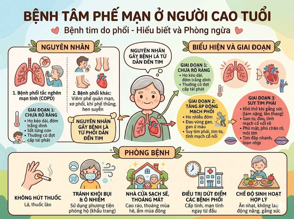 BỆNH TÂM PHẾ MẠN Ở NGƯỜI CAO TUỔI