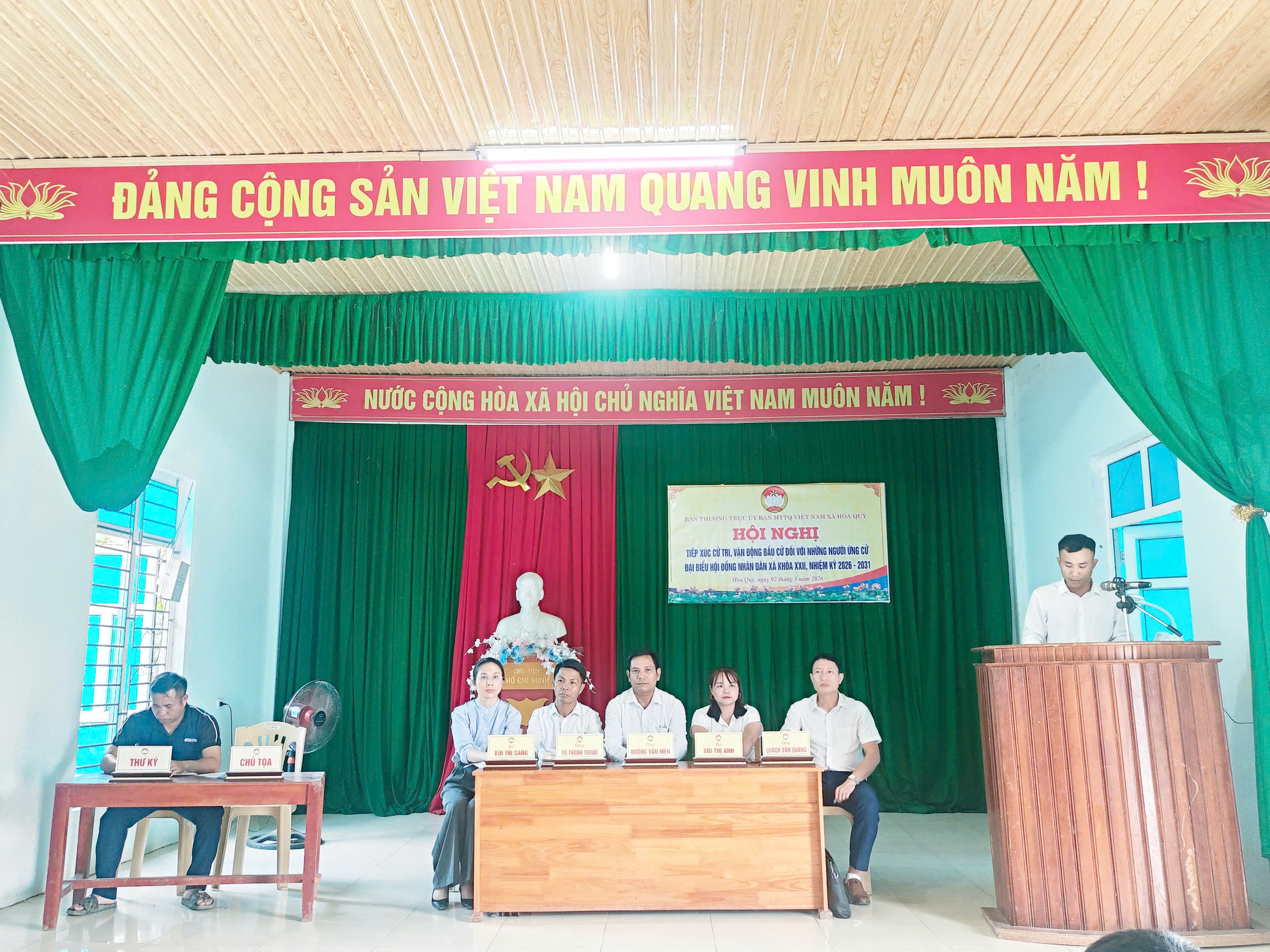 Hội nghị tiếp xúc cử tri, vận động bầu cử đại biểu HĐND xã nhiệm kỳ 2026 – 2031, thuộc đơn vị bầu cử số 1