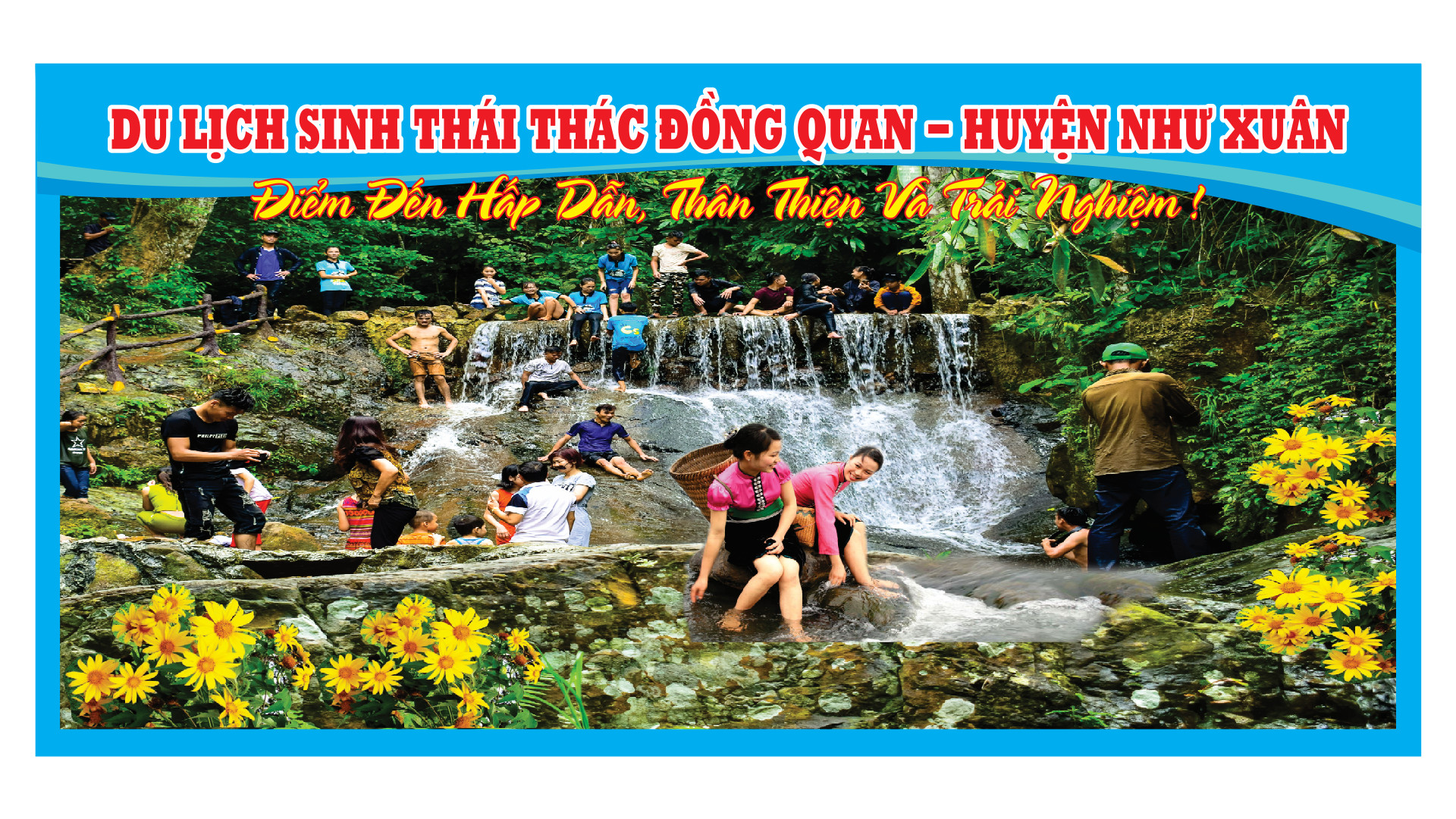 Ngày 28/4/2023, khai trương du lịch Thác Đồng Quan xã Hóa Quỳ