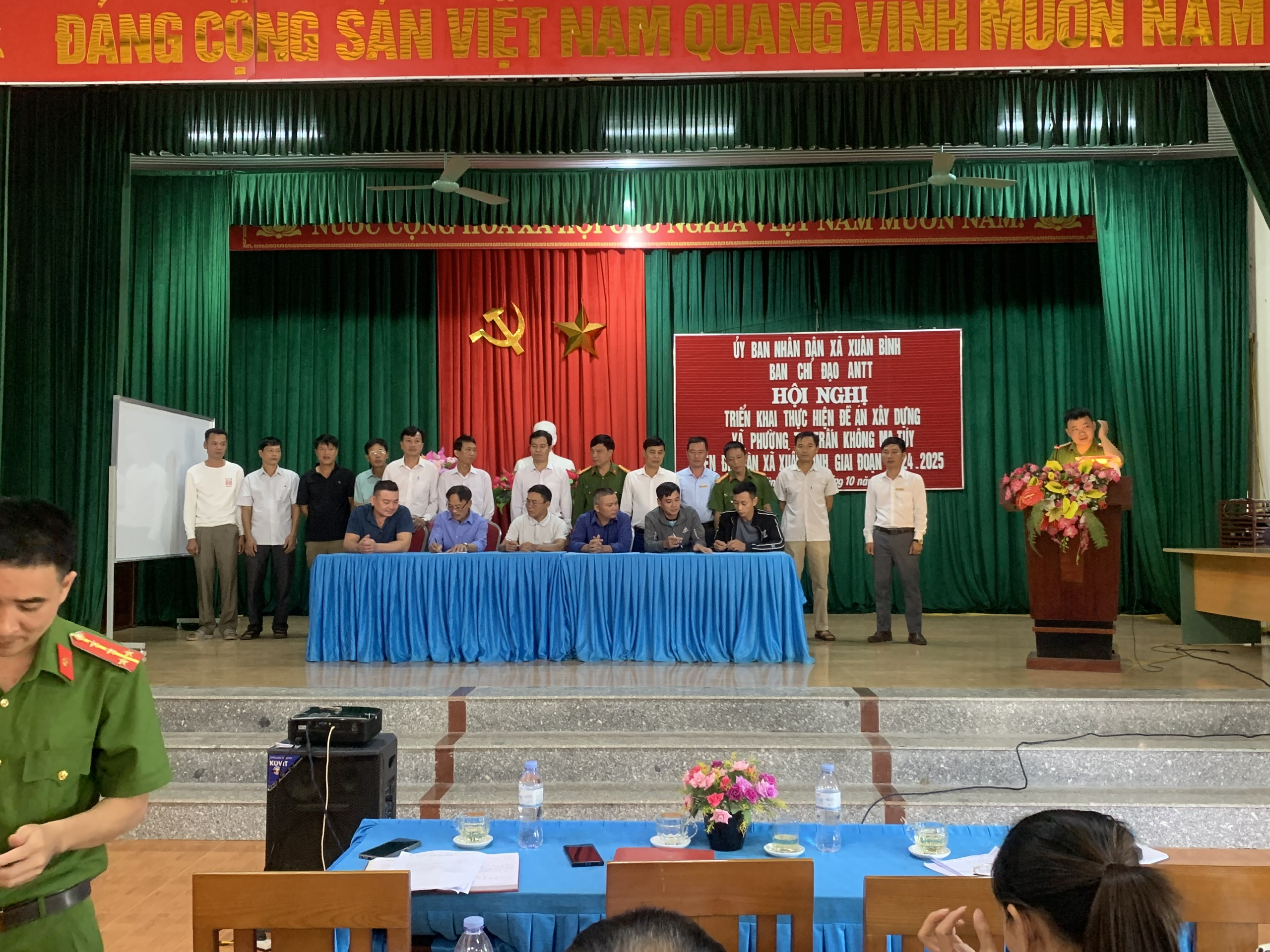 Ban chỉ đạo an ninh trật tự xã Xuân Bình, triển khai  Đề án xã, phường, thị trấn không ma túy