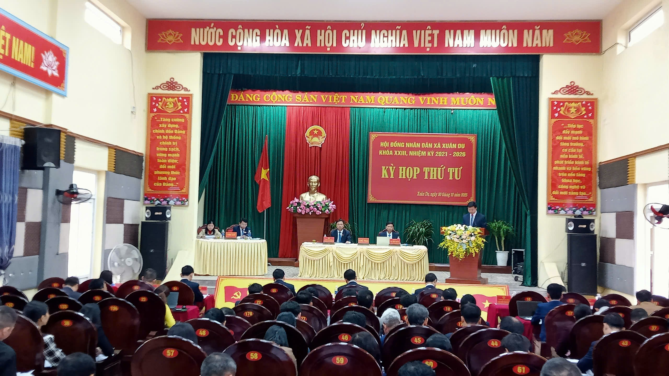 HĐND XÃ XUÂN DU KHAI MẠC KỲ HỌP THỨ TƯ, KHÓA XXIII, NHIỆM KỲ 2021 – 2026