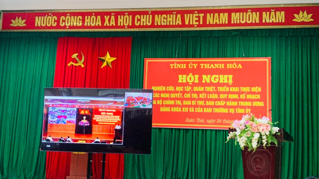 Thanh Hóa quán triệt, triển khai các nghị quyết, chỉ thị, quy định mới của Trung ương và của tỉnh.