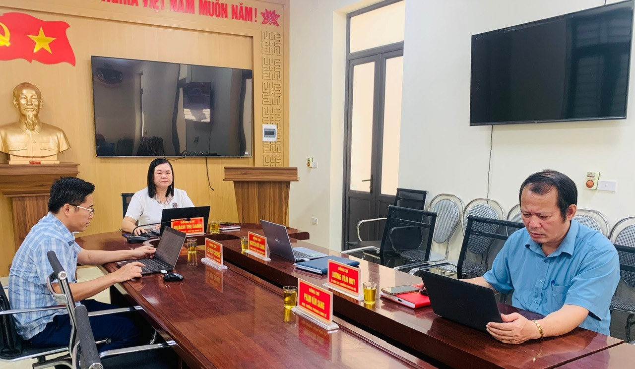 Xã Xuân Thái tham dự hội nghị trực tuyến toàn tỉnh tổng kết Kế hoạch hoàn thiện, duy trì, cập nhật và quản lý, khai thác cơ sở dữ liệu đất đai trên địa bàn tỉnh