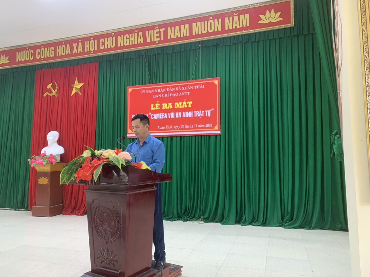 Lễ ra mắt mô hình Camera với an ninh trật tự tại xã Xuân Thái