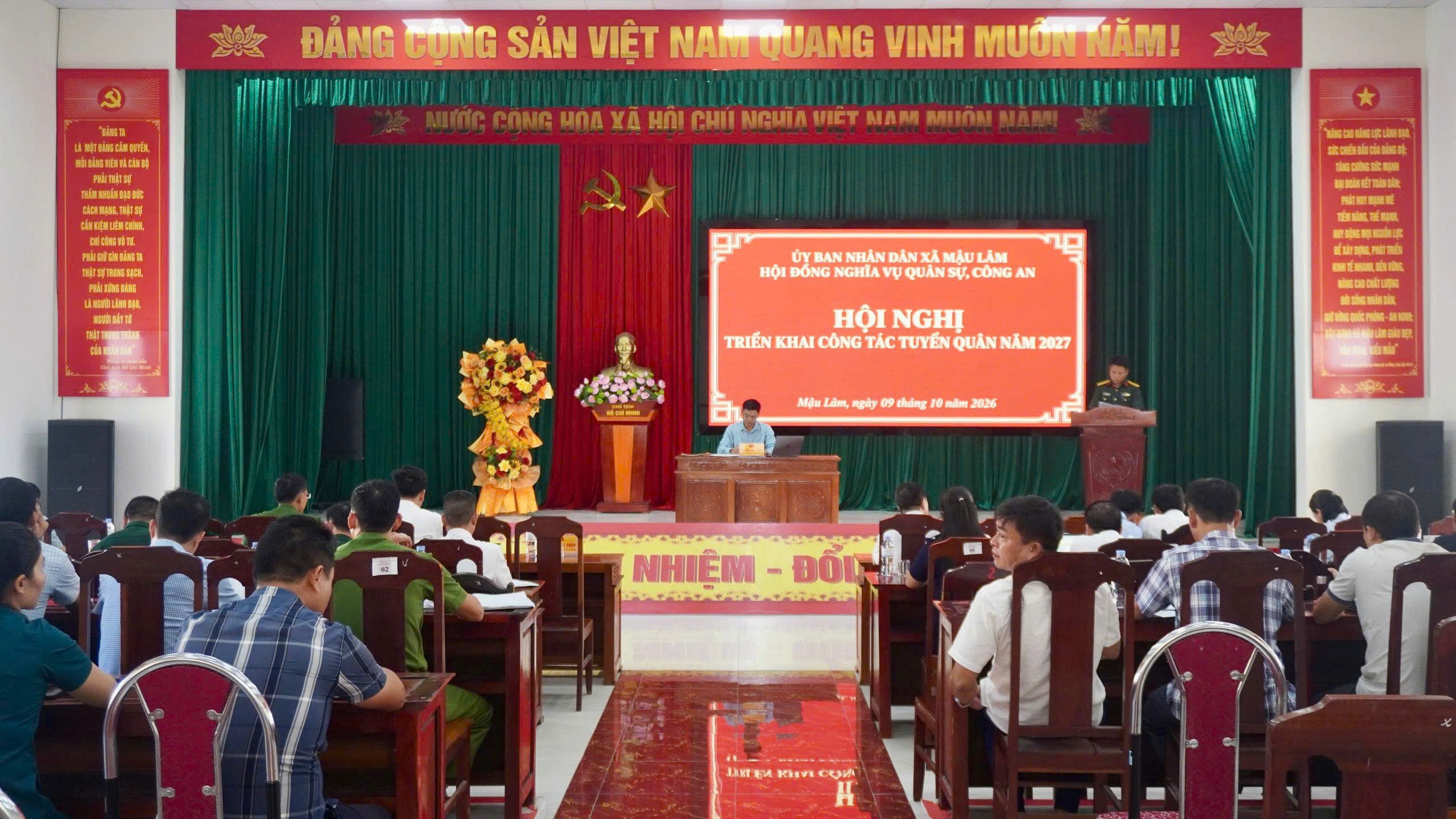 Xã Mậu Lâm triển khai đồng bộ các giải pháp nâng cao chất lượng tuyển quân năm 2027