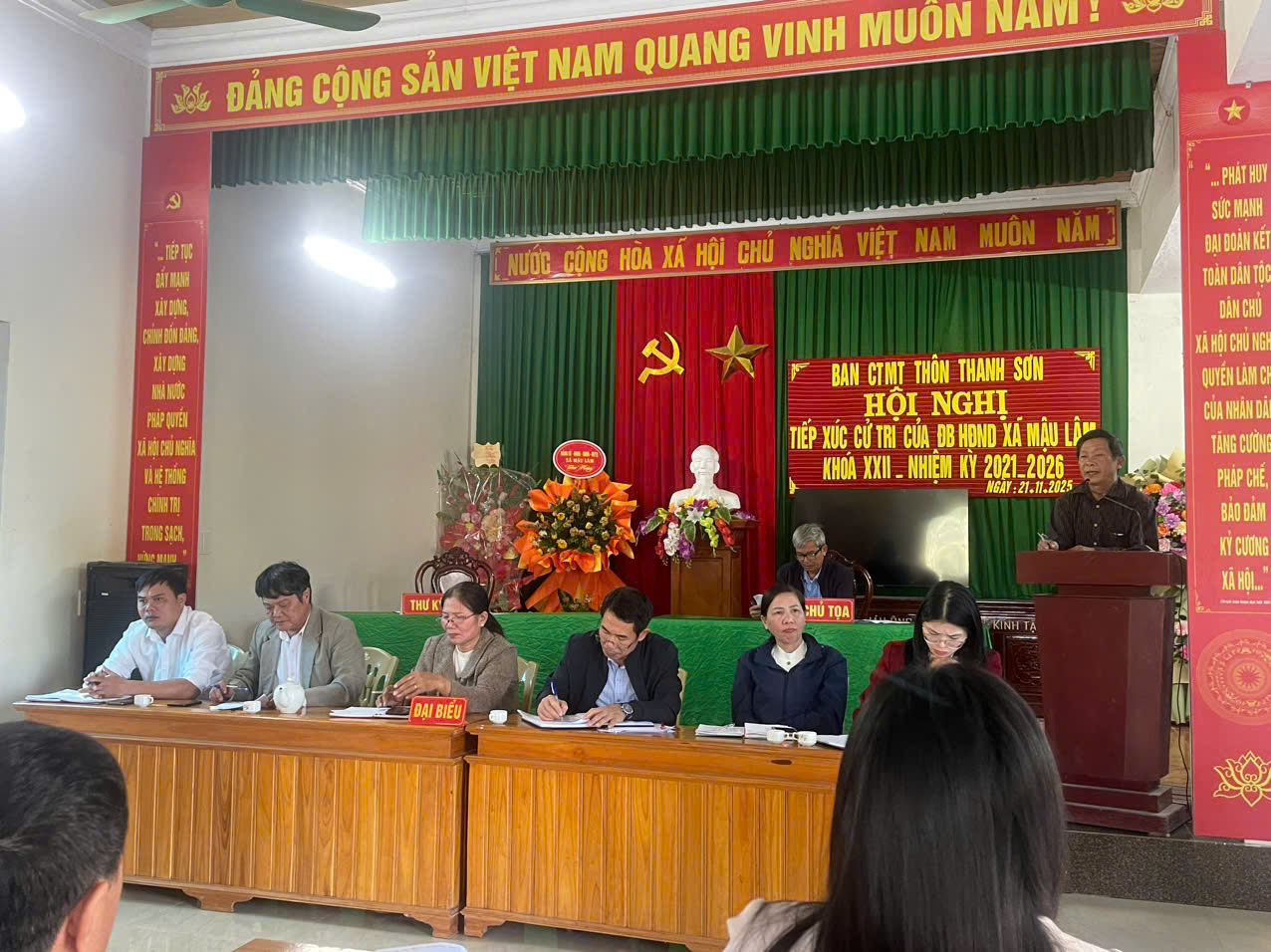 HỘI NGHỊ TIẾP XÚC CỬ TRI XÃ MẬU LÂM  TRƯỚC KỲ HỌP CUỐI NĂM 2025.