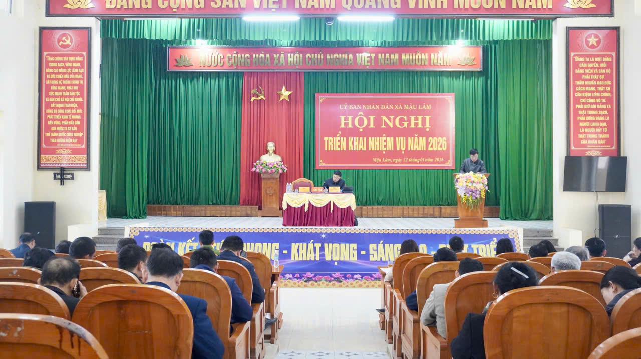 XÃ MẬU LÂM TỈNH THANH HÓA TRIỂN KHAI NHIỆM VỤ NĂM 2026.