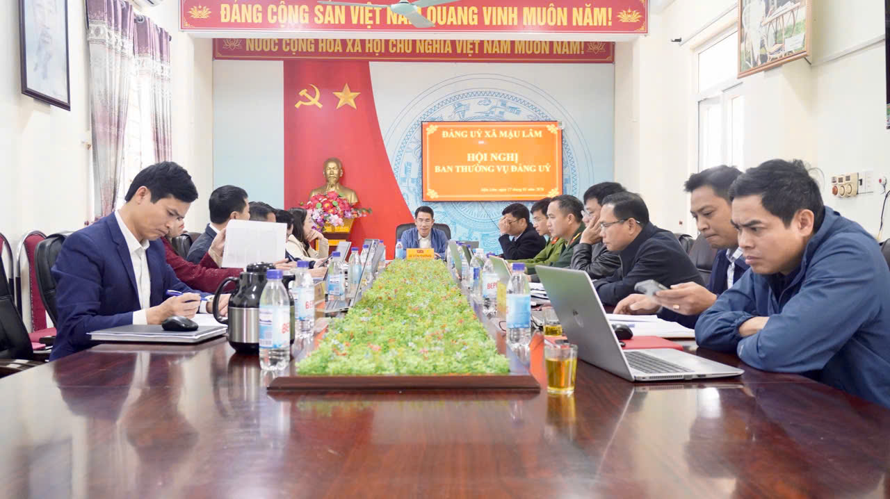 ĐẢNG ỦY XÃ MẬU LÂM ĐÁNH GIÁ TOÀN DIỆN CÔNG TÁC THÁNG 1, TRIỂN KHAI NHIỆM VỤ TRỌNG TÂM THÁNG 2 NĂM 2026.