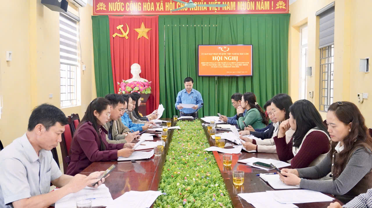 MẬU LÂM HOÀN THÀNH HỘI NGHỊ HIỆP THƯƠNG LẦN THỨ BA, THỐNG NHẤT LẬP DANH SÁCH CHÍNH THỨC NGƯỜI ỨNG CỬ HĐND XÃ NHIỆM KỲ 2026 – 2031.