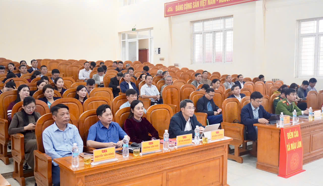 XÃ MẬU LÂM, TỈNH THANH HÓA THAM DỰ HỘI NGHỊ TOÀN QUỐC QUÁN TRIỆT, TRIỂN KHAI THỰC HIỆN NGHỊ QUYẾT SỐ 79-NQ/TW VÀ NGHỊ QUYẾT SỐ 80-NQ/TW CỦA BỘ CHÍNH TRỊ.