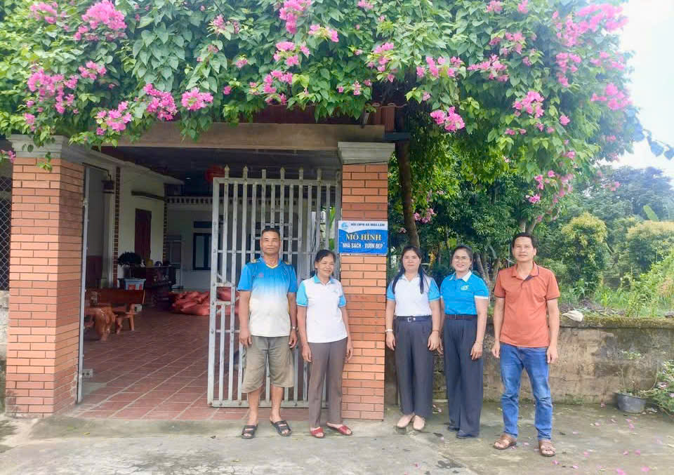 Phụ nữ Mậu Lâm lan tỏa mô hình “Nhà sạch, vườn đẹp”