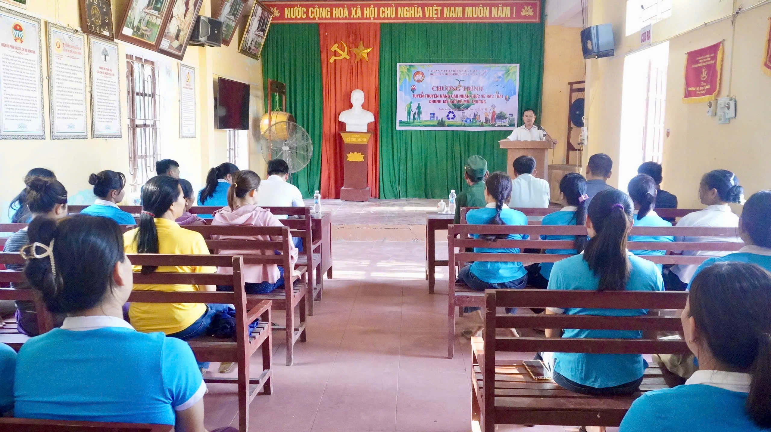 ỦY BAN MTTQ VIỆT NAM XÃ MẬU LÂM LAN TỎA Ý THỨC BẢO VỆ MÔI TRƯỜNG GẮN VỚI CÔNG TÁC AN SINH XÃ HỘI
