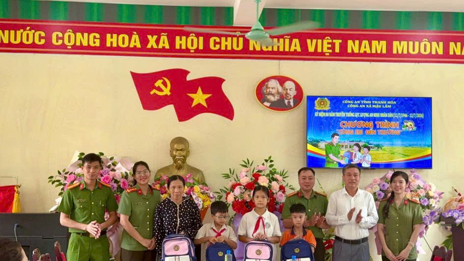 SÔI NỔI CÁC HOẠT ĐỘNG HƯỞNG ỨNG KỶ NIỆM 80 NĂM NGÀY TRUYỀN THỐNG LỰC LƯỢNG AN NINH NHÂN DÂN CỦA CÔNG AN XÃ MẬU LÂM.