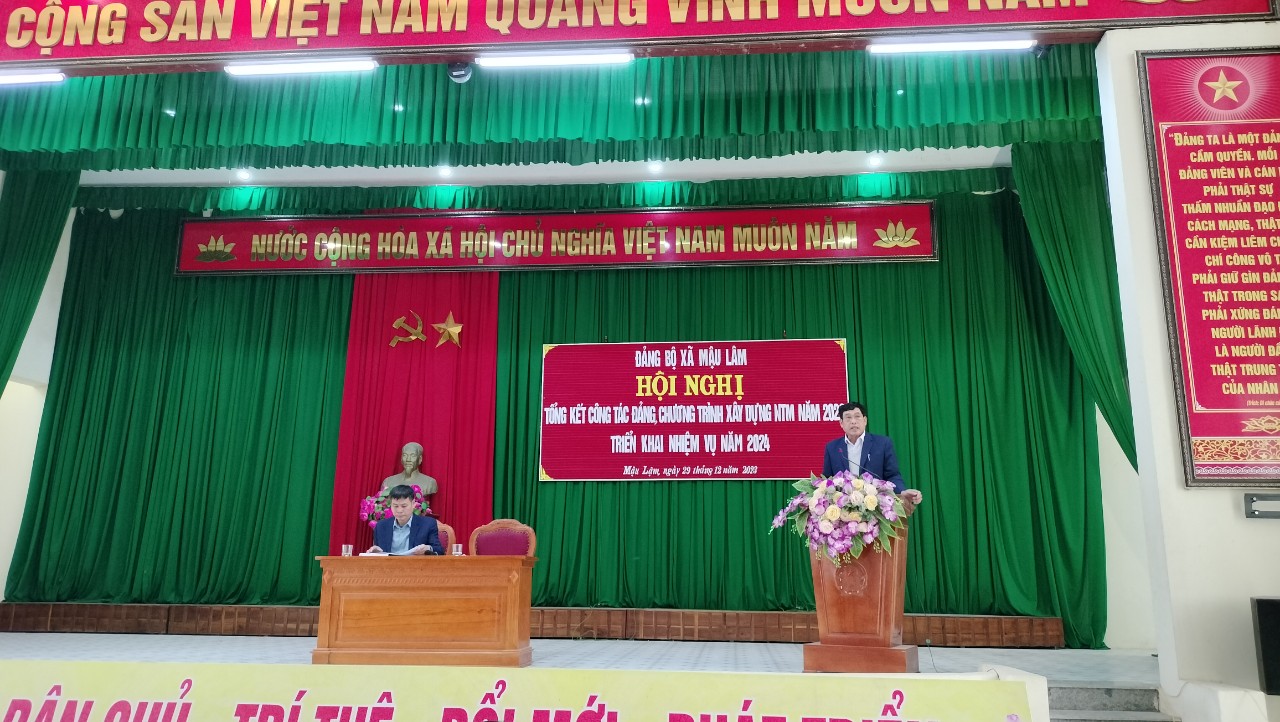 Hội nghị tổng kết công tác Đảng năm 2023, triển khai nhiệm vụ năm 2024