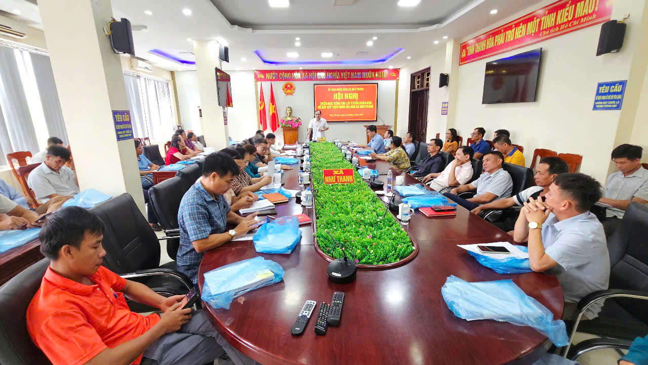 UBND xã Như Thanh triển khai công tác lấy ý kiến Nhân dân về sắp xếp thôn trên địa bàn xã