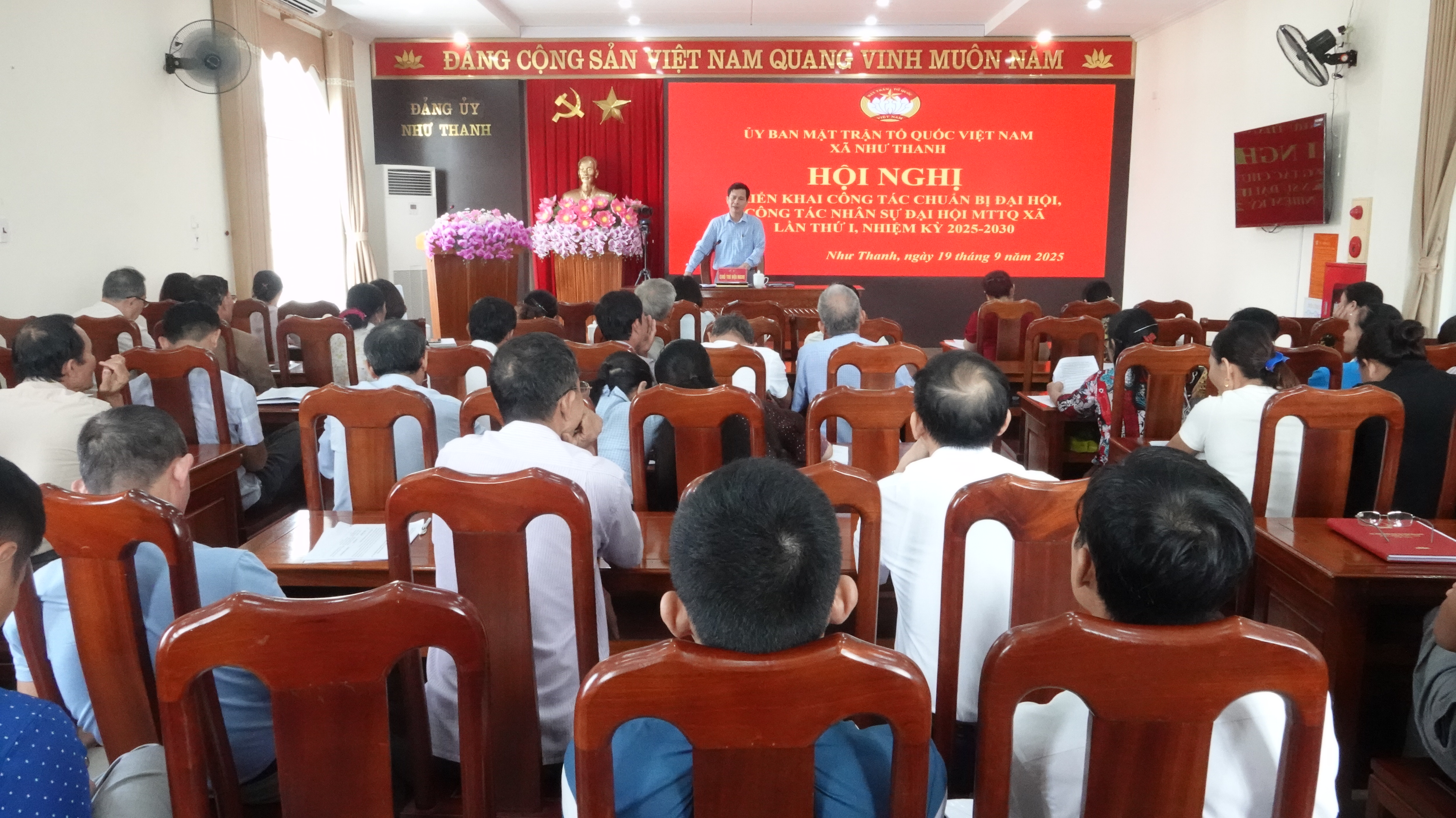 Uỷ ban MTTQ Việt Nam xã Như Thanh tổ chức hội nghị triển khai công tác chuẩn bị Đại hội lần thứ nhất, nhiệm kỳ 2025 – 2030